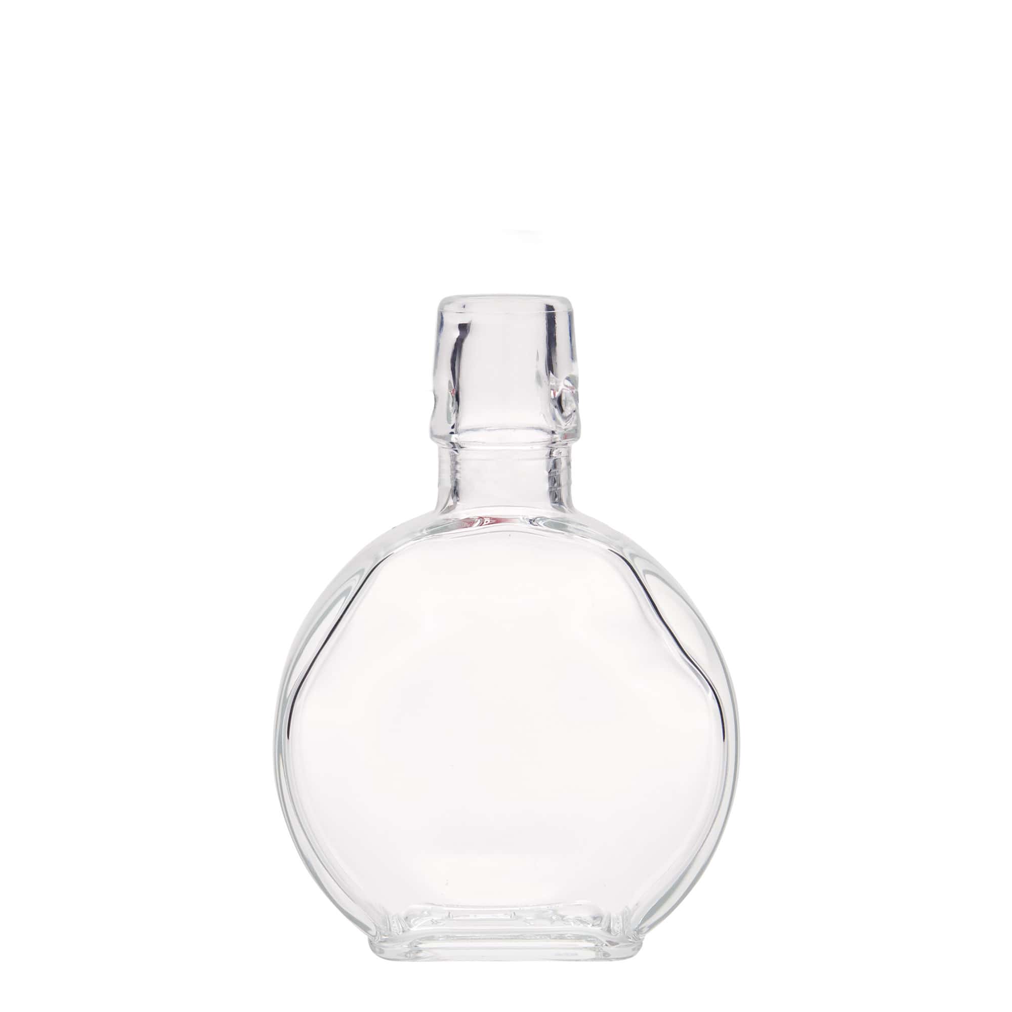 200 ml sklenená fľaša 'Sensatione', obdĺžniková, hrdlo: uzáver s pántom