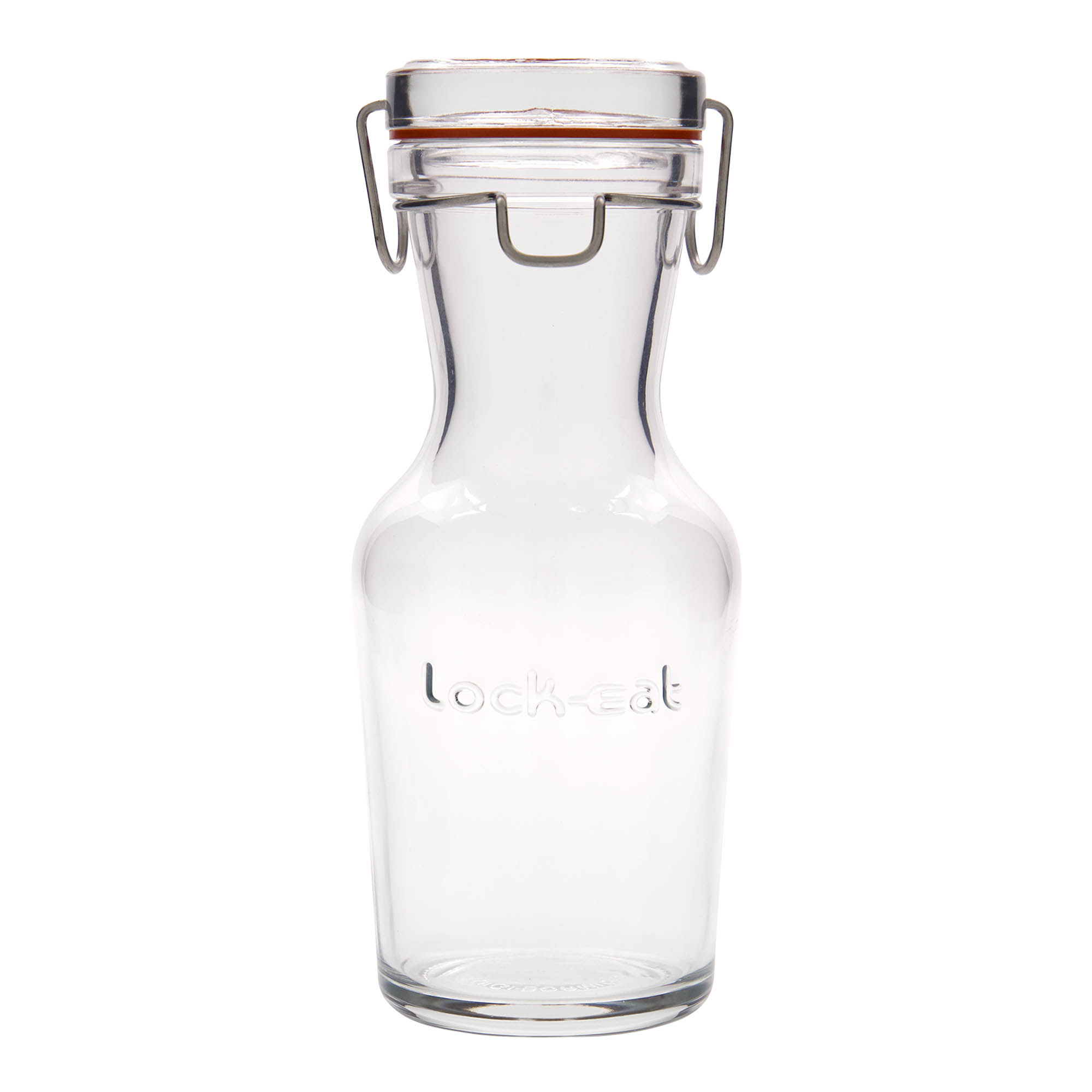 500 ml sklenená karafa 'Lock-Eat', hrdlo: drôtený uzáver 500 ml sklenená karafa 'Lock-Eat', hrdlo: drôtený uzáver