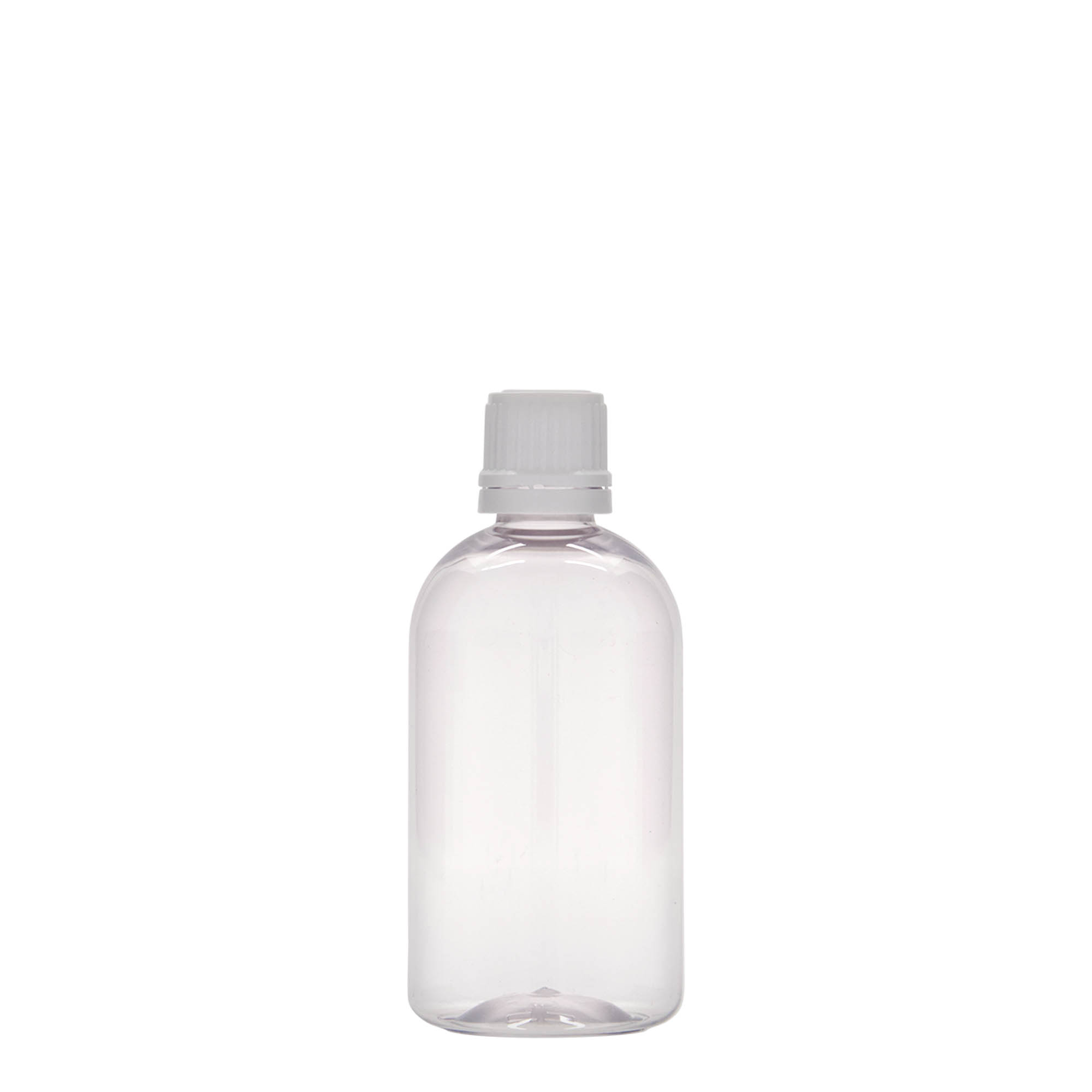 100 ml PET lekárska fľaša 'Easy Living', plast, hrdlo: DIN 18