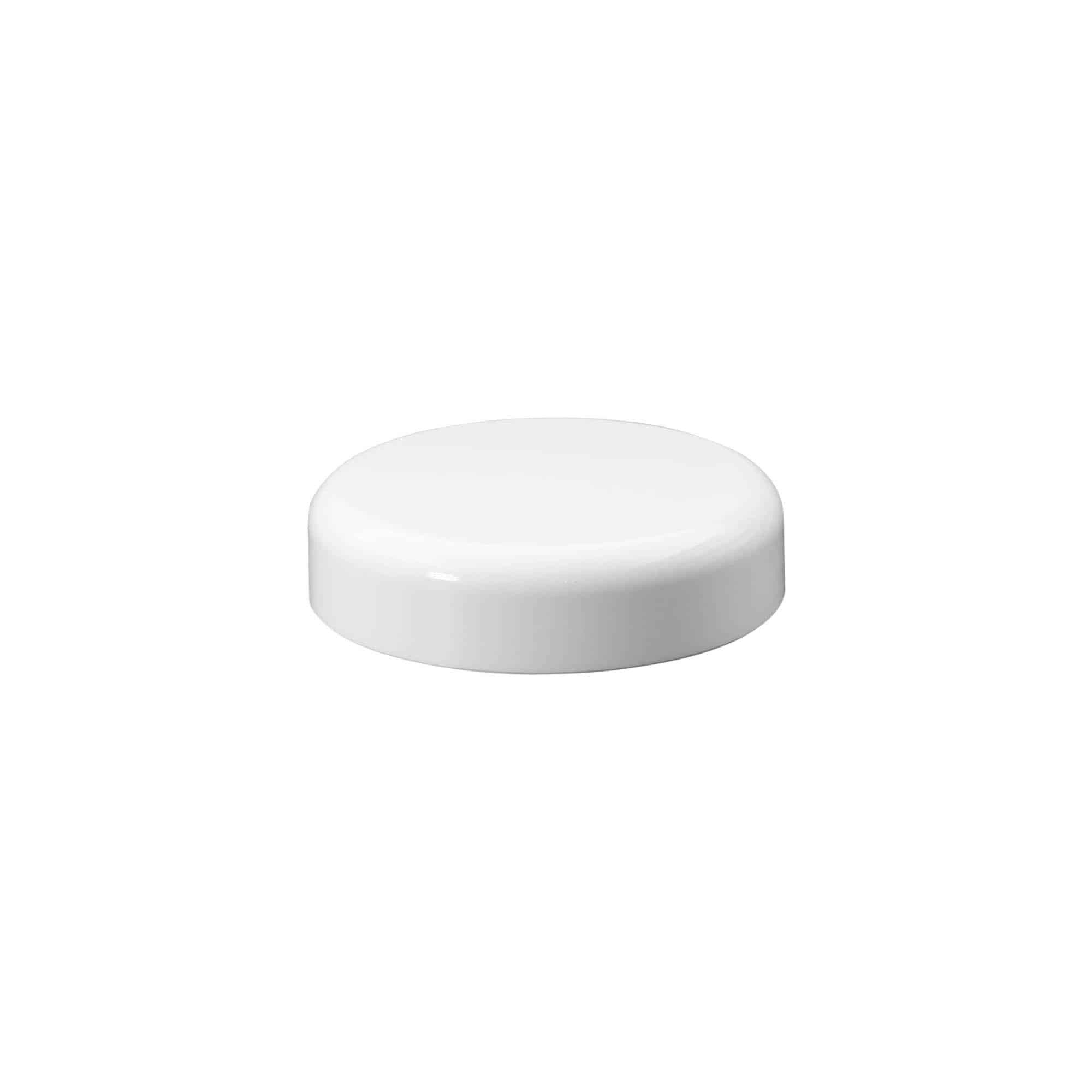 Skrutkovací uzáver pre 100 ml „Bianca“, PP plast, biela farba Skrutkovací uzáver pre 100 ml „Bianca“, PP plast, biela farba