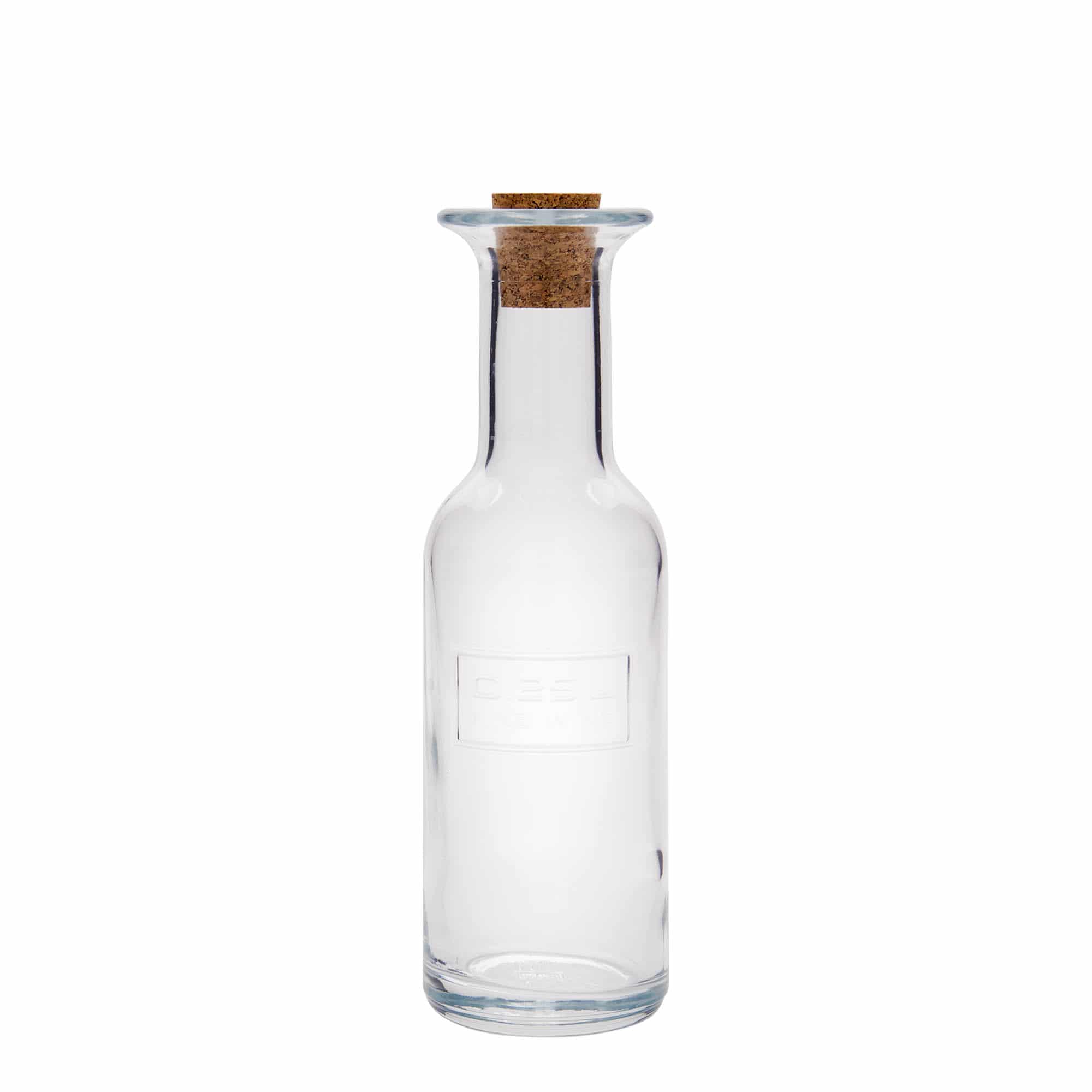 250 ml sklená fľaša „Optima Fine Wine“, hrdlo: korok