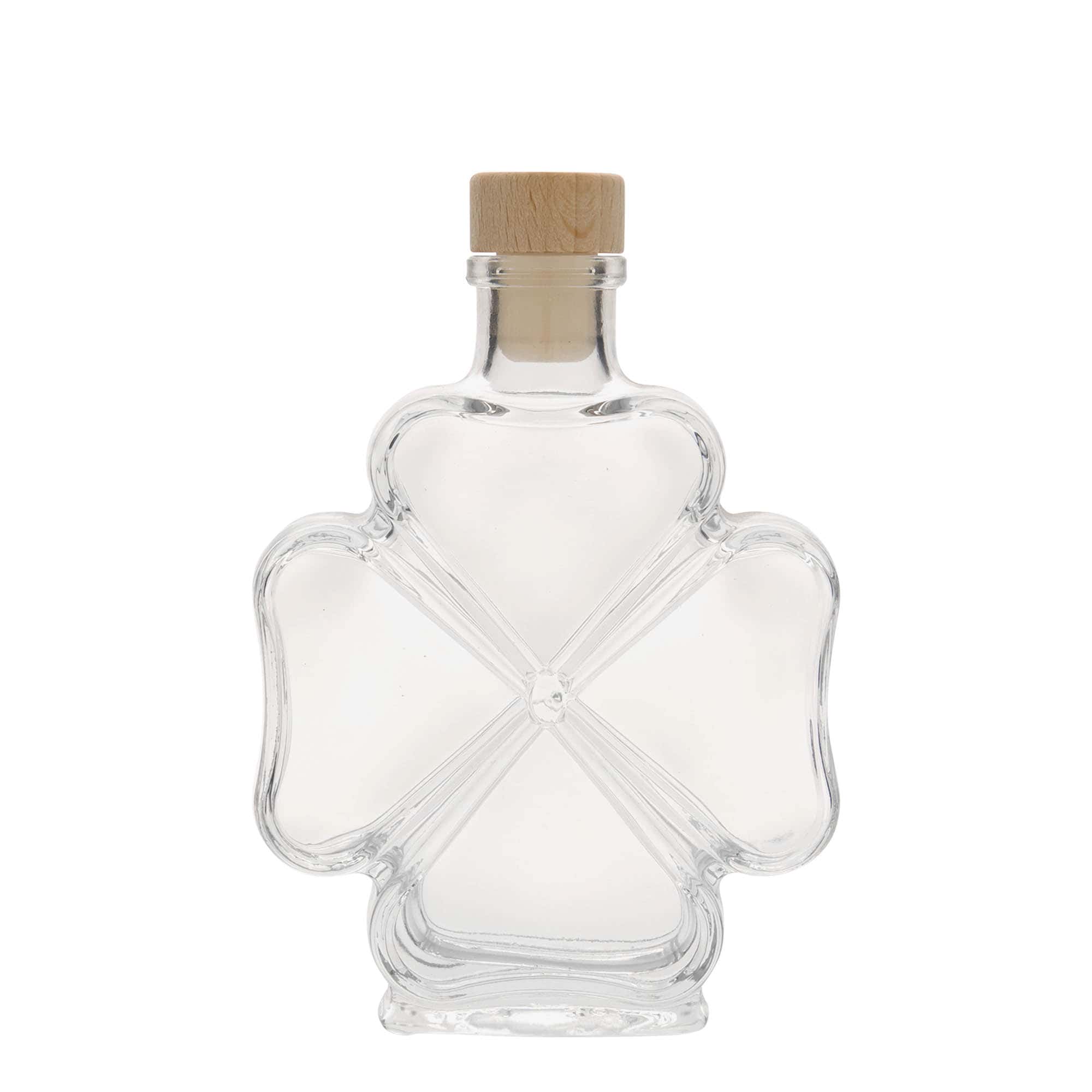 200 ml sklená fľaša „Trojlístok“, hrdlo: korok