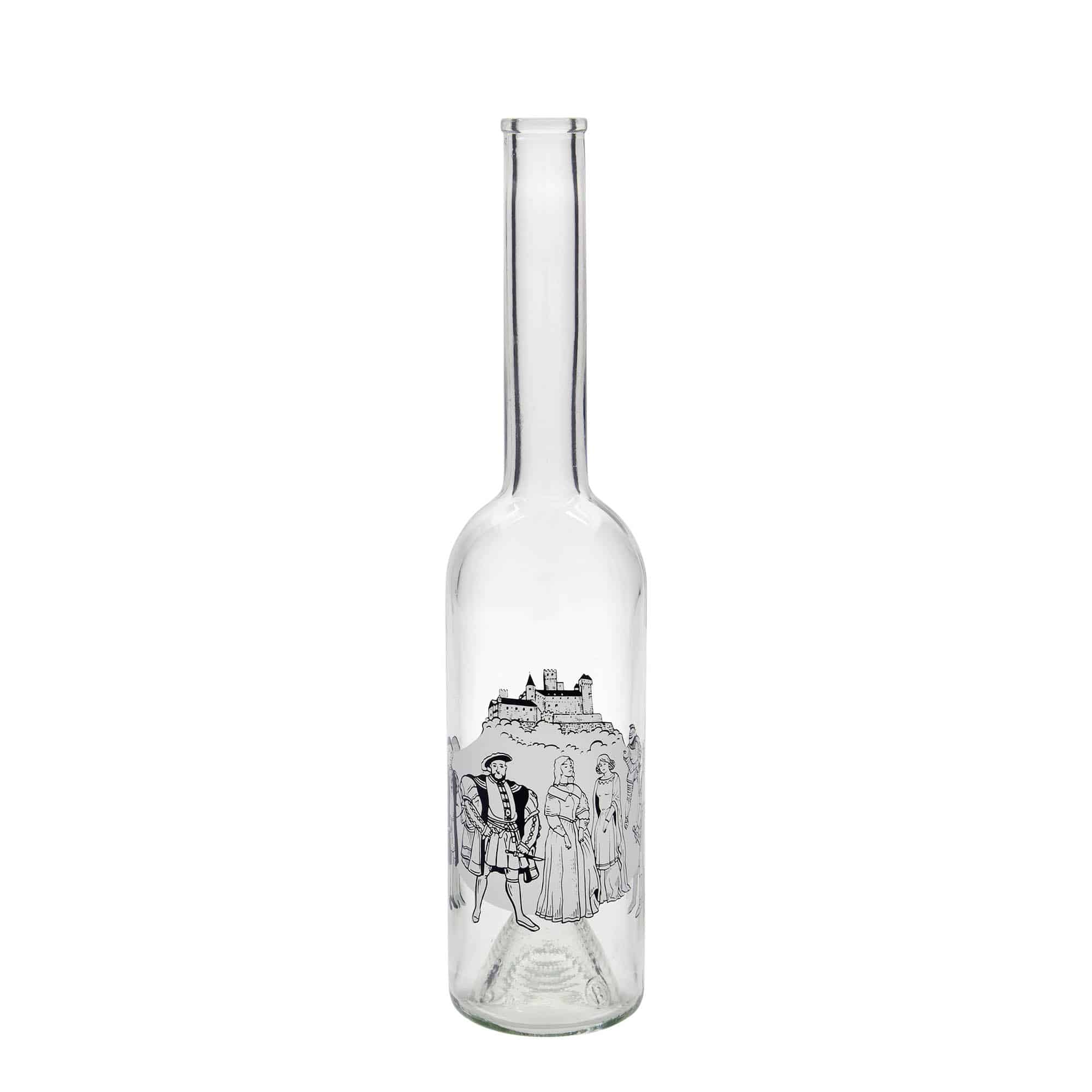 500 ml sklená fľaša „Opera“, motív: stredovek, hrdlo: korok 500 ml sklená fľaša „Opera“, motív: stredovek, hrdlo: korok