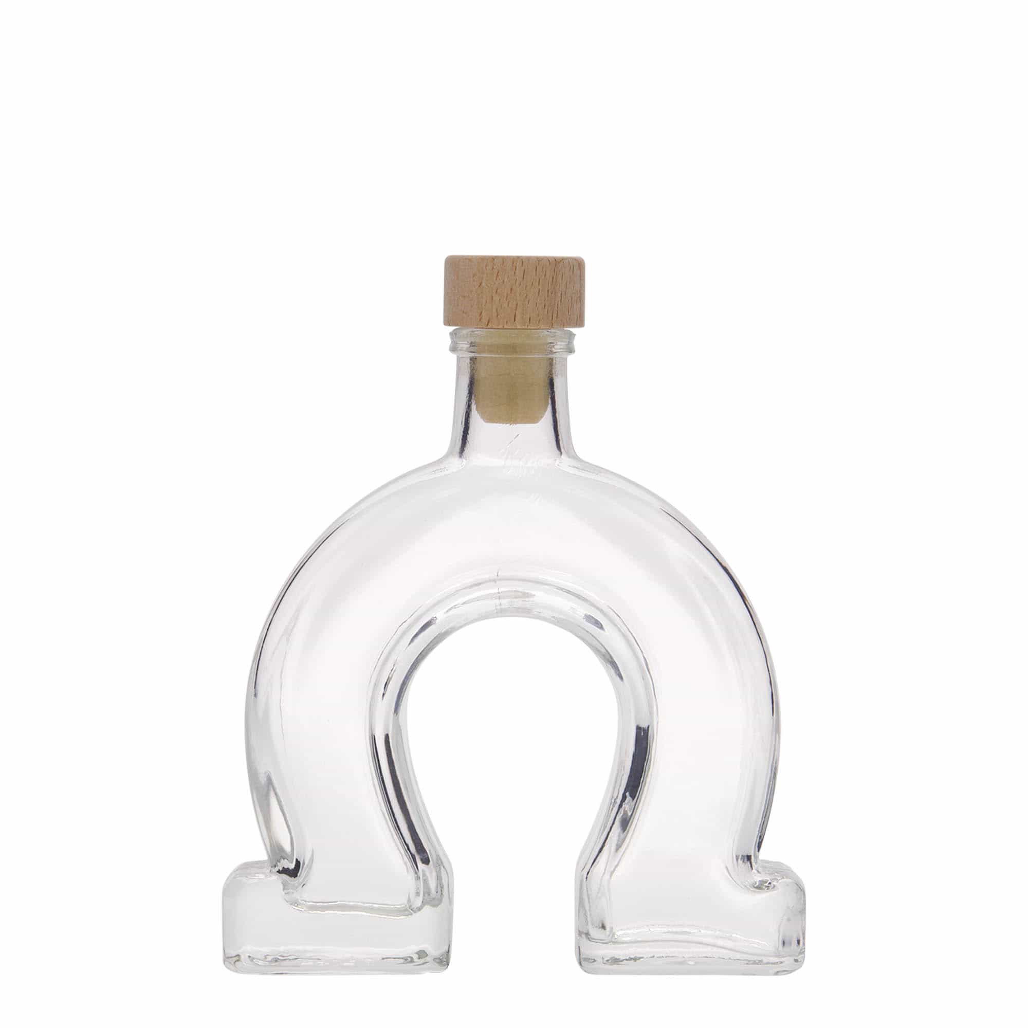 100 ml sklená fľaša „Podkova“, hrdlo: korok