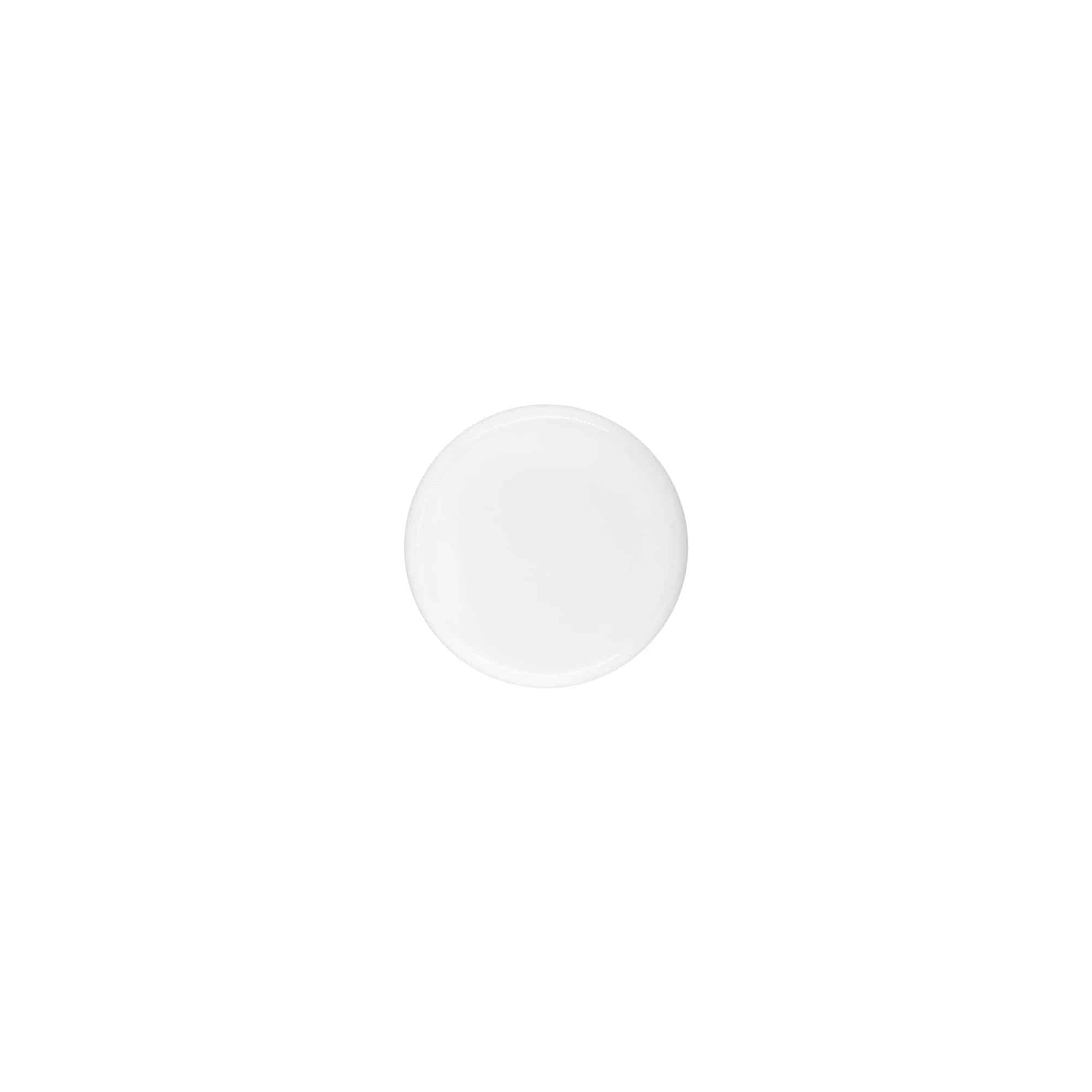 Skrutkovací uzáver pre 5 ml 'Bianca', PP-plast, biely