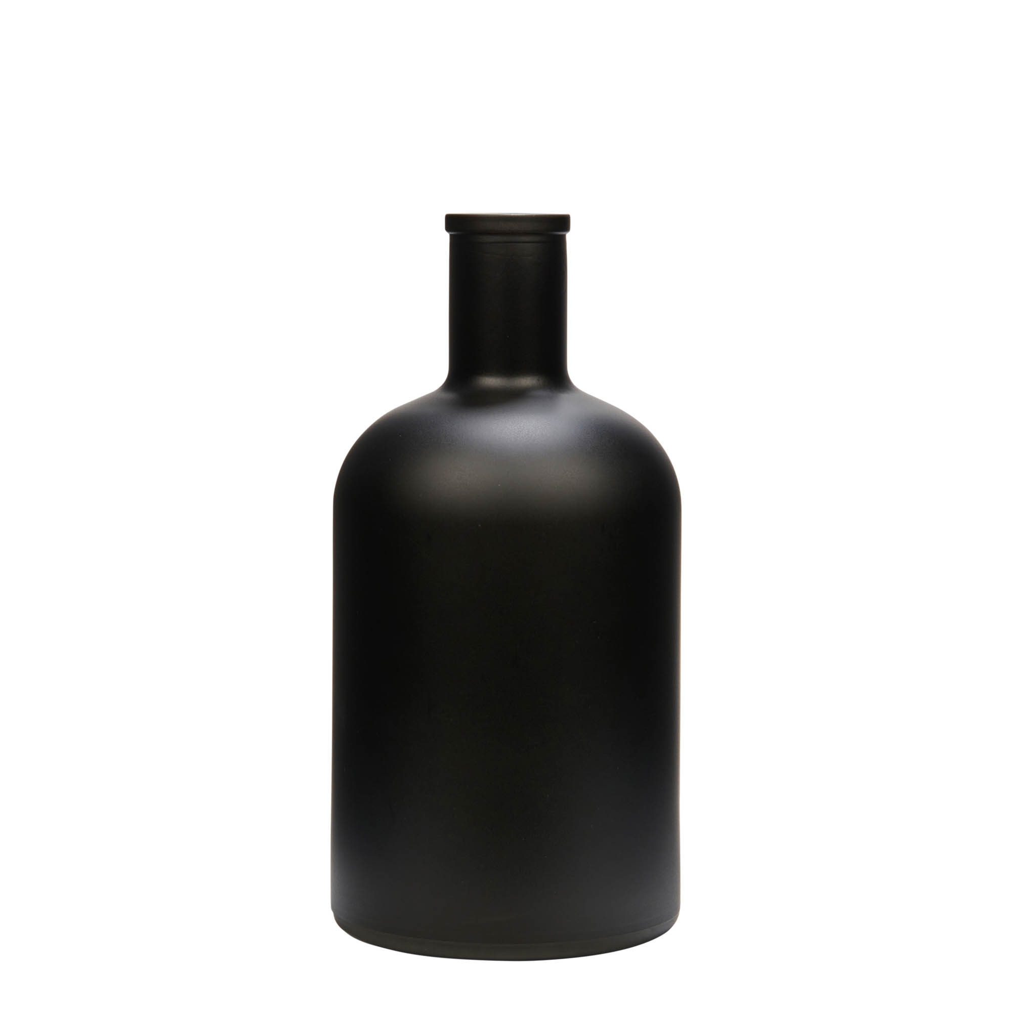 700 ml sklenená fľaša 'Gerardino', čierna, hrdlo: korok