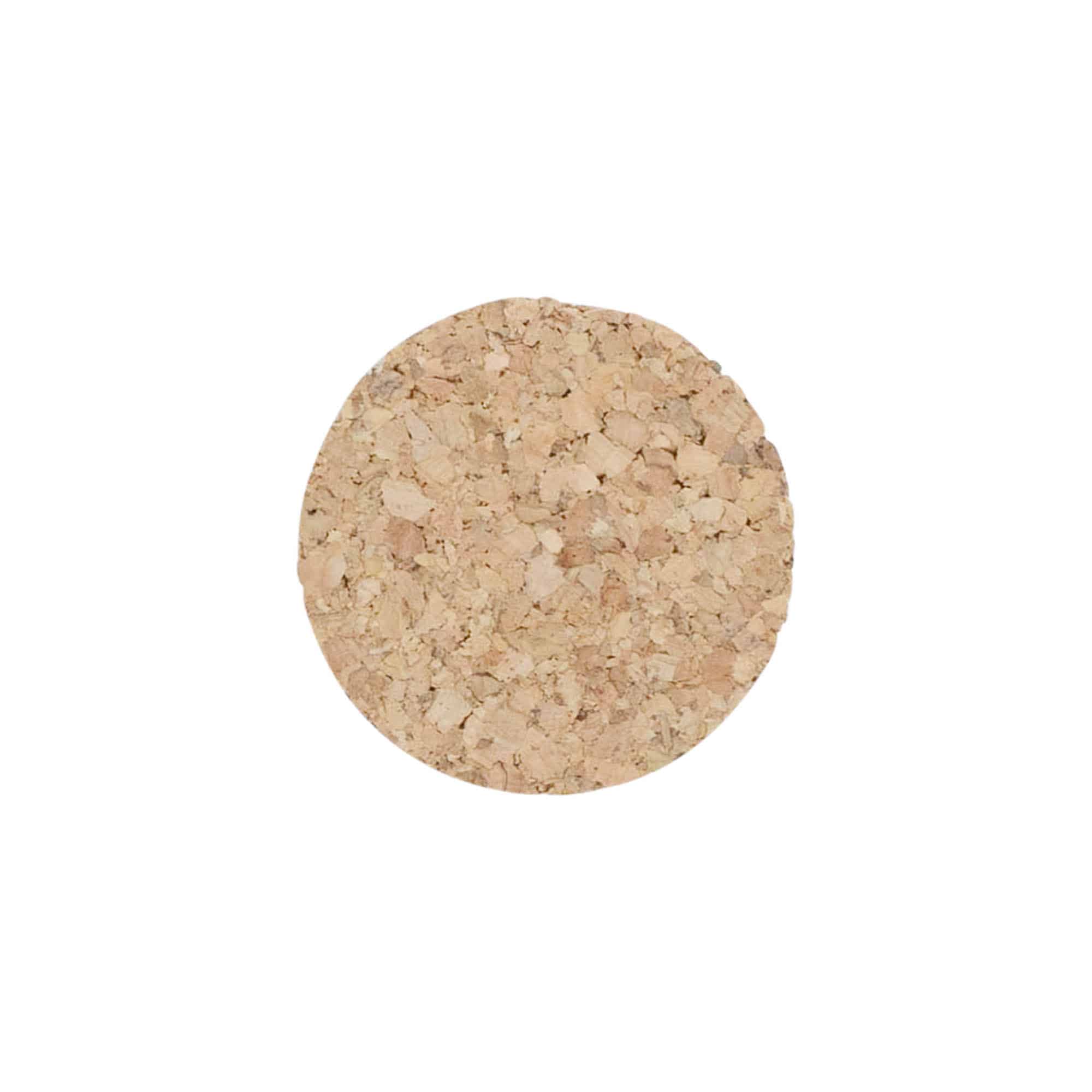 Špicaté zátky 38-42 x 27, lisovaný korok, béžová farba, pre hrdlo: korok
