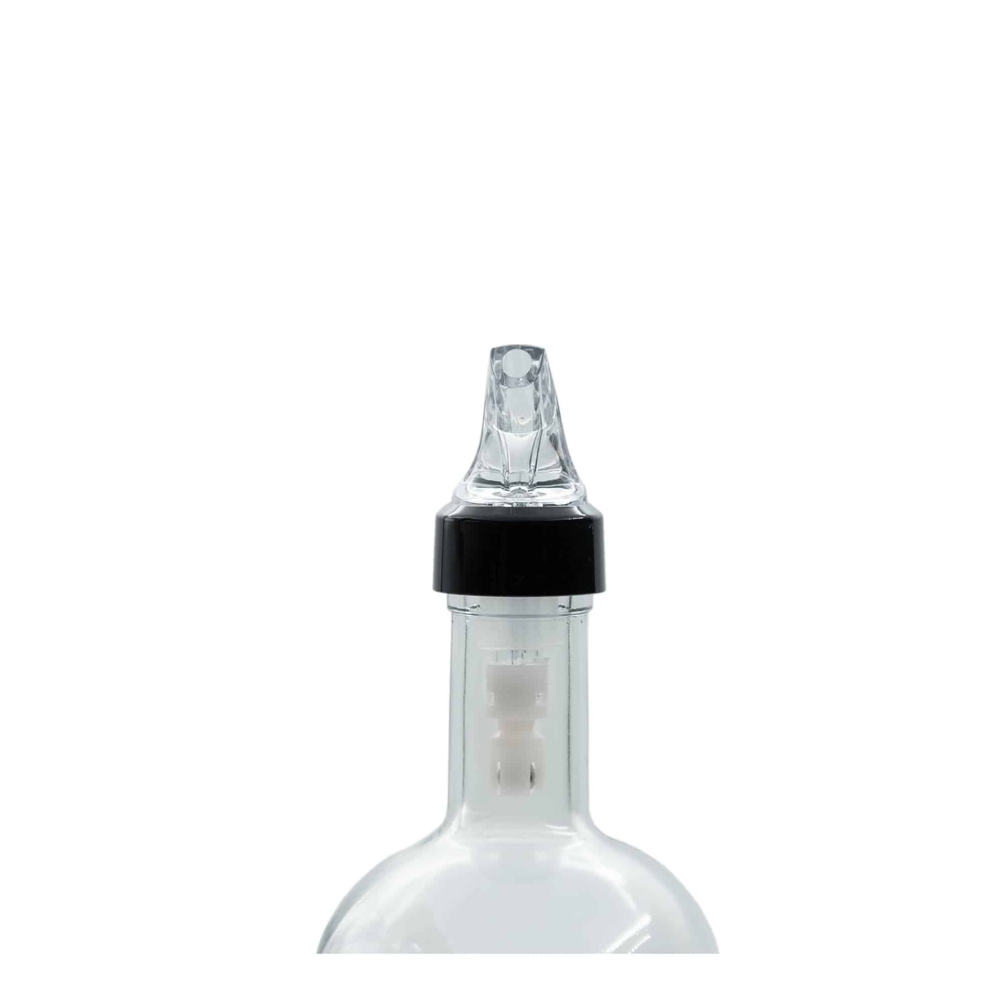 Dávkovací zobáčik „Auto Pour“ 5 cl, PE plast, číre sklo