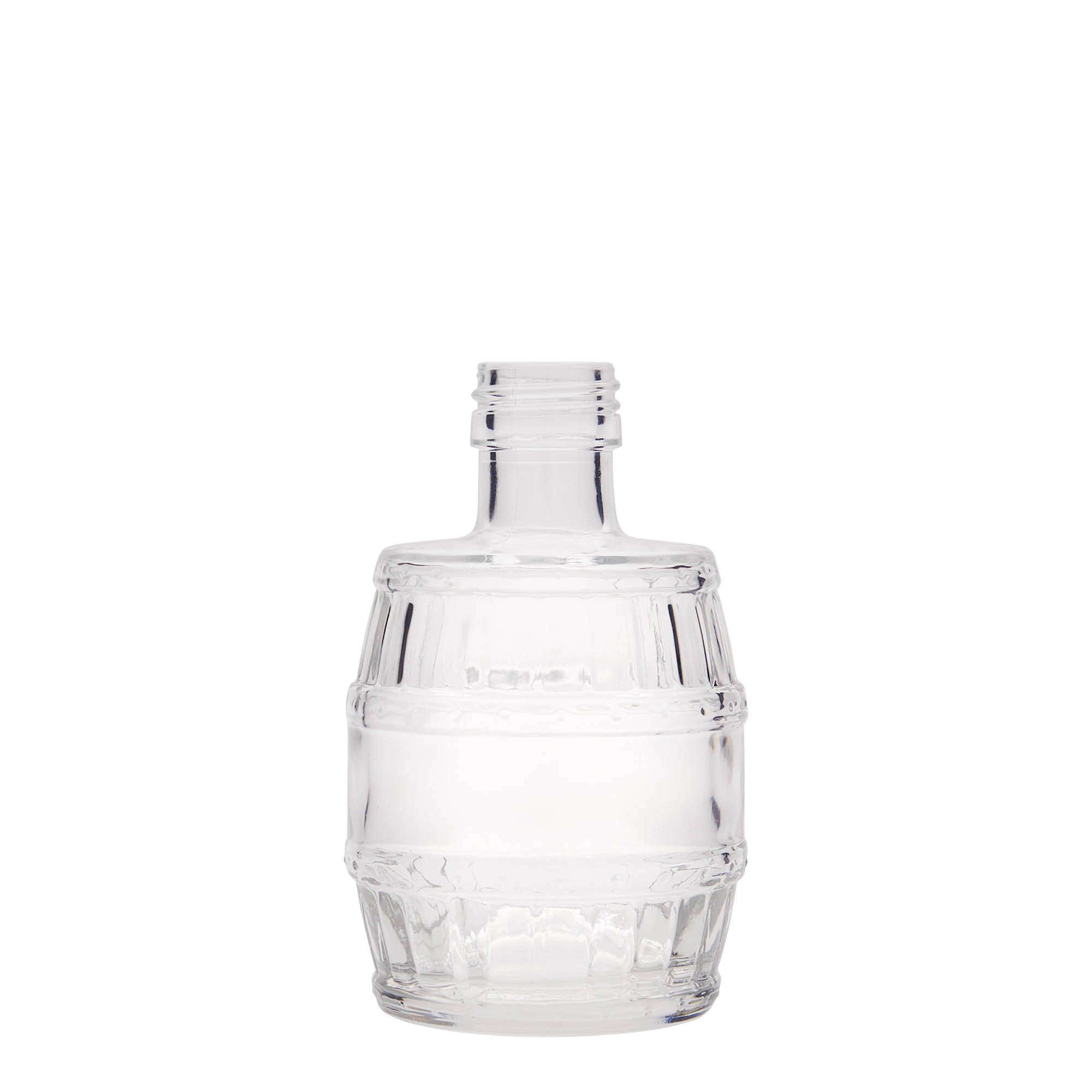 200 ml sklenená fľaša 'sud', hrdlo: PP 28 200 ml sklenená fľaša 'sud', hrdlo: PP 28