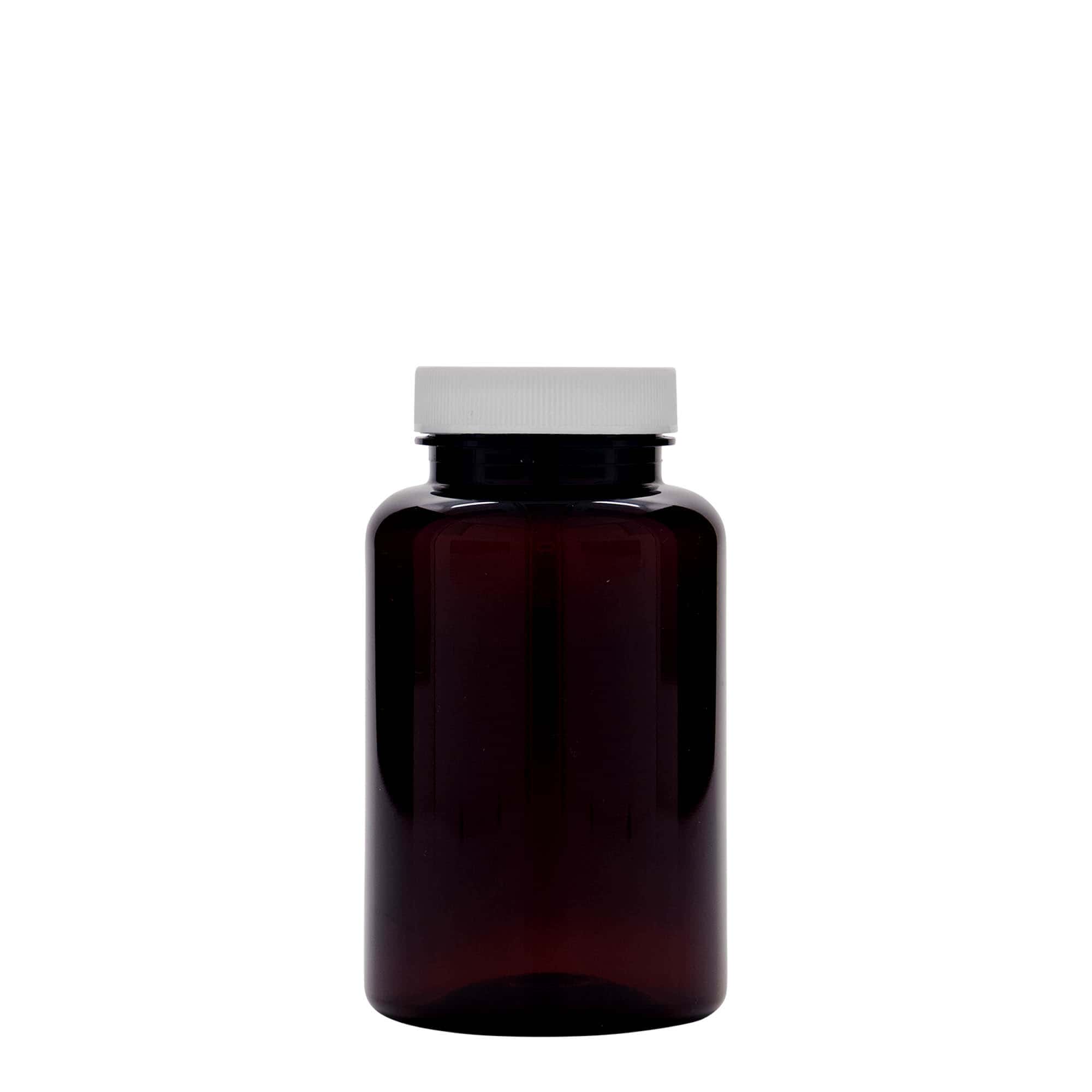 250 ml PET Packer, plast, hnedá farba, hrdlo: GPI 45/400