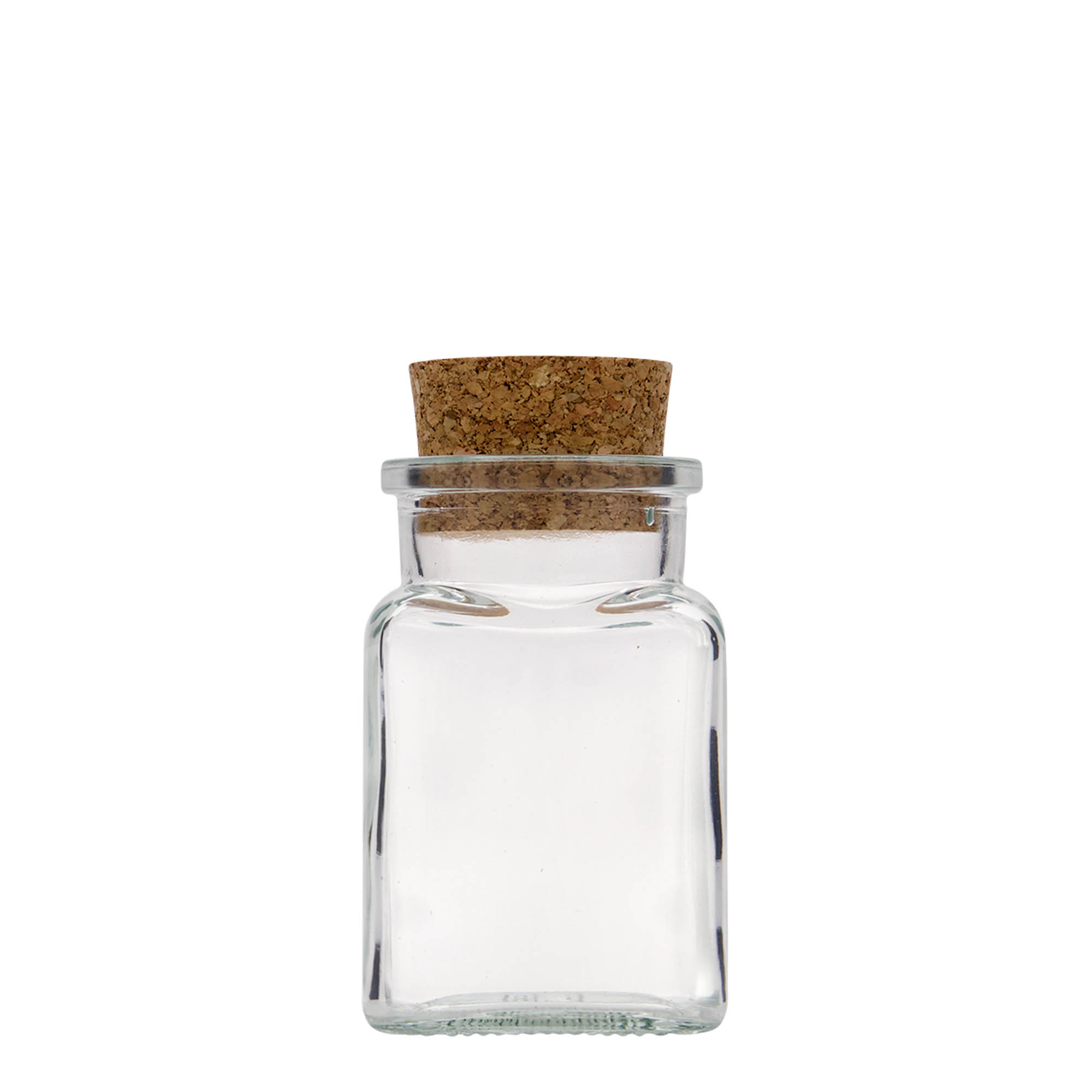 150 ml korková fľaša, štvorcová, hrdlo: korek