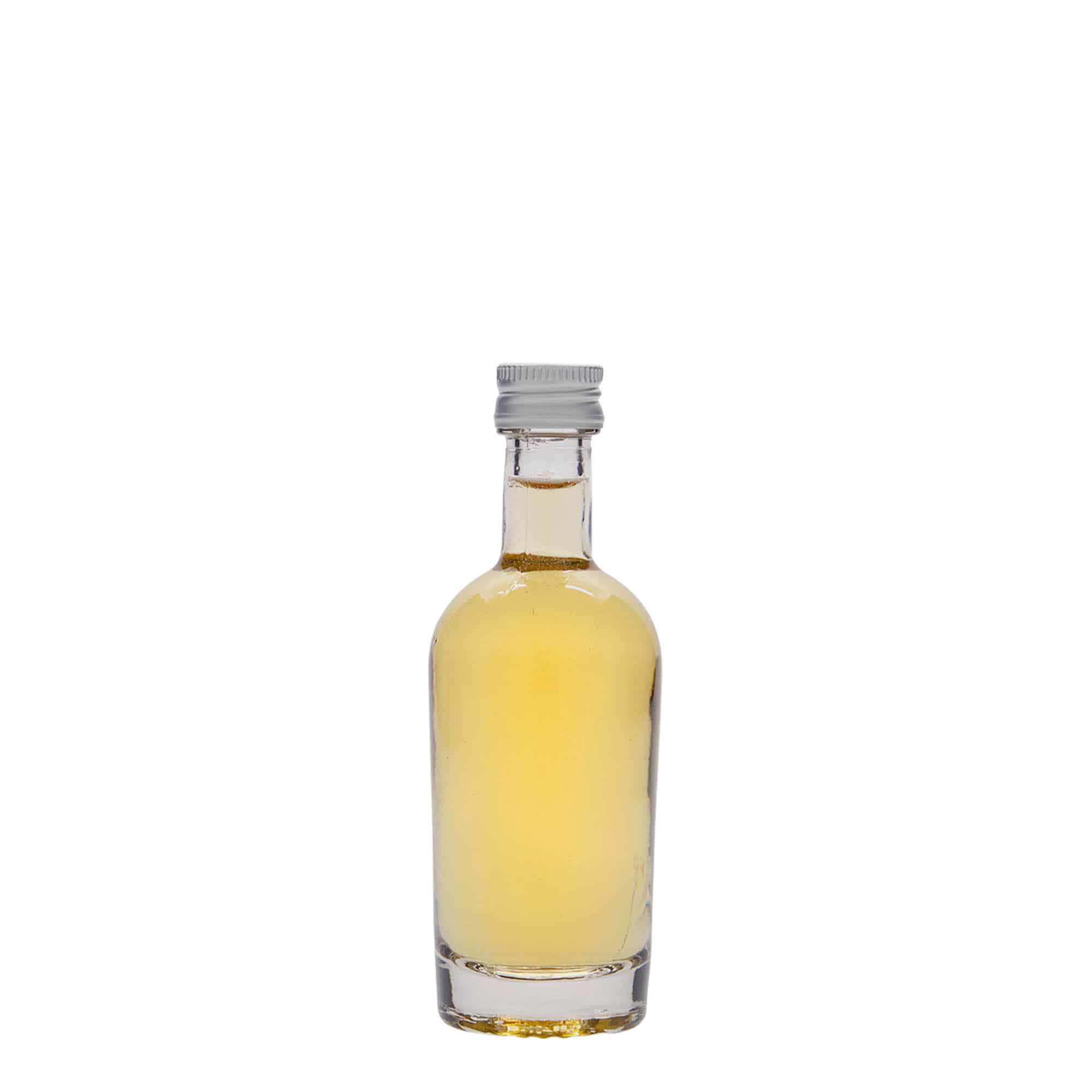 50 ml sklenená fľaša 'Pepe', hrdlo: PP 18