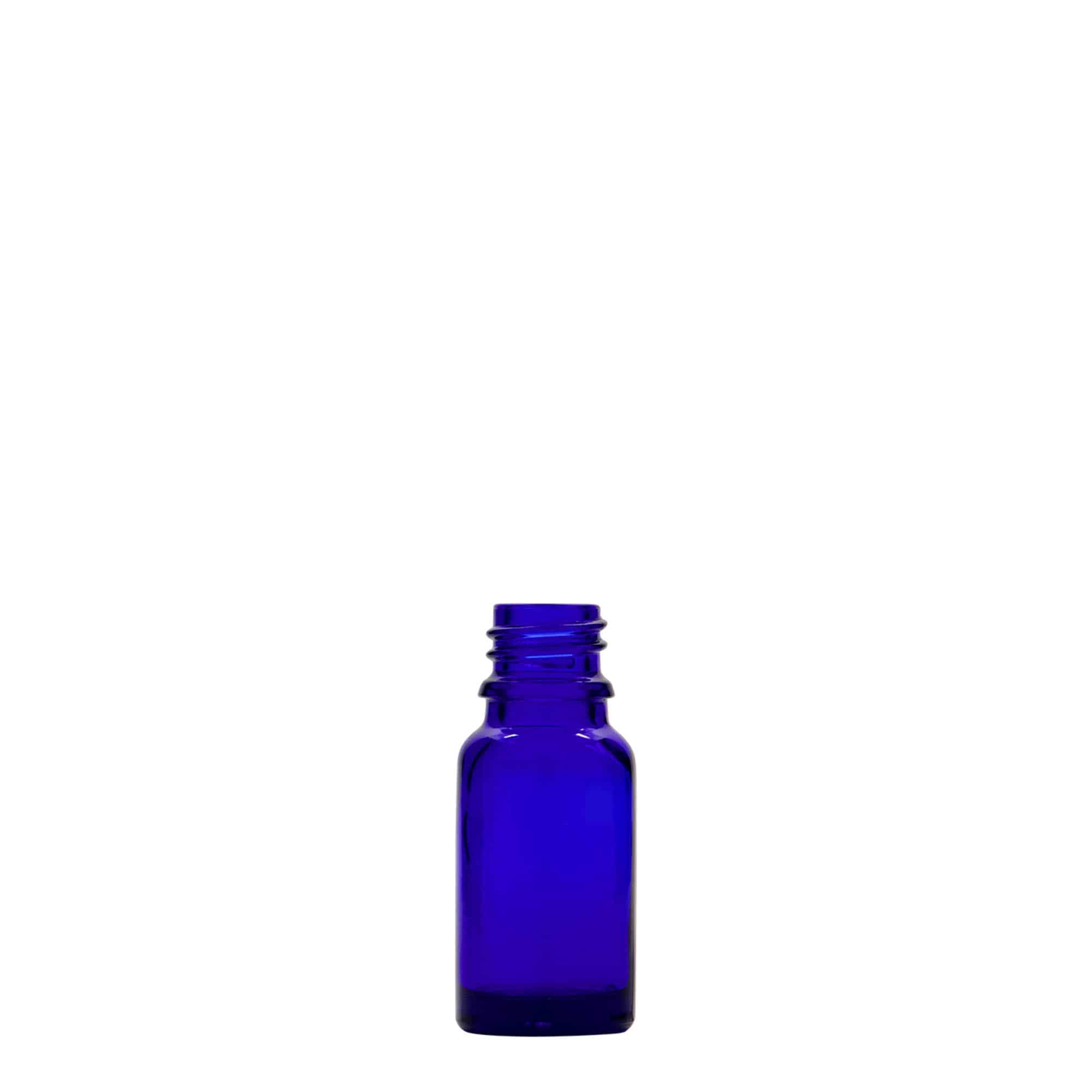 10 ml liekovka, sklená, kráľovská modrá farba, hrdlo: DIN 18 10 ml liekovka, sklená, kráľovská modrá farba, hrdlo: DIN 18