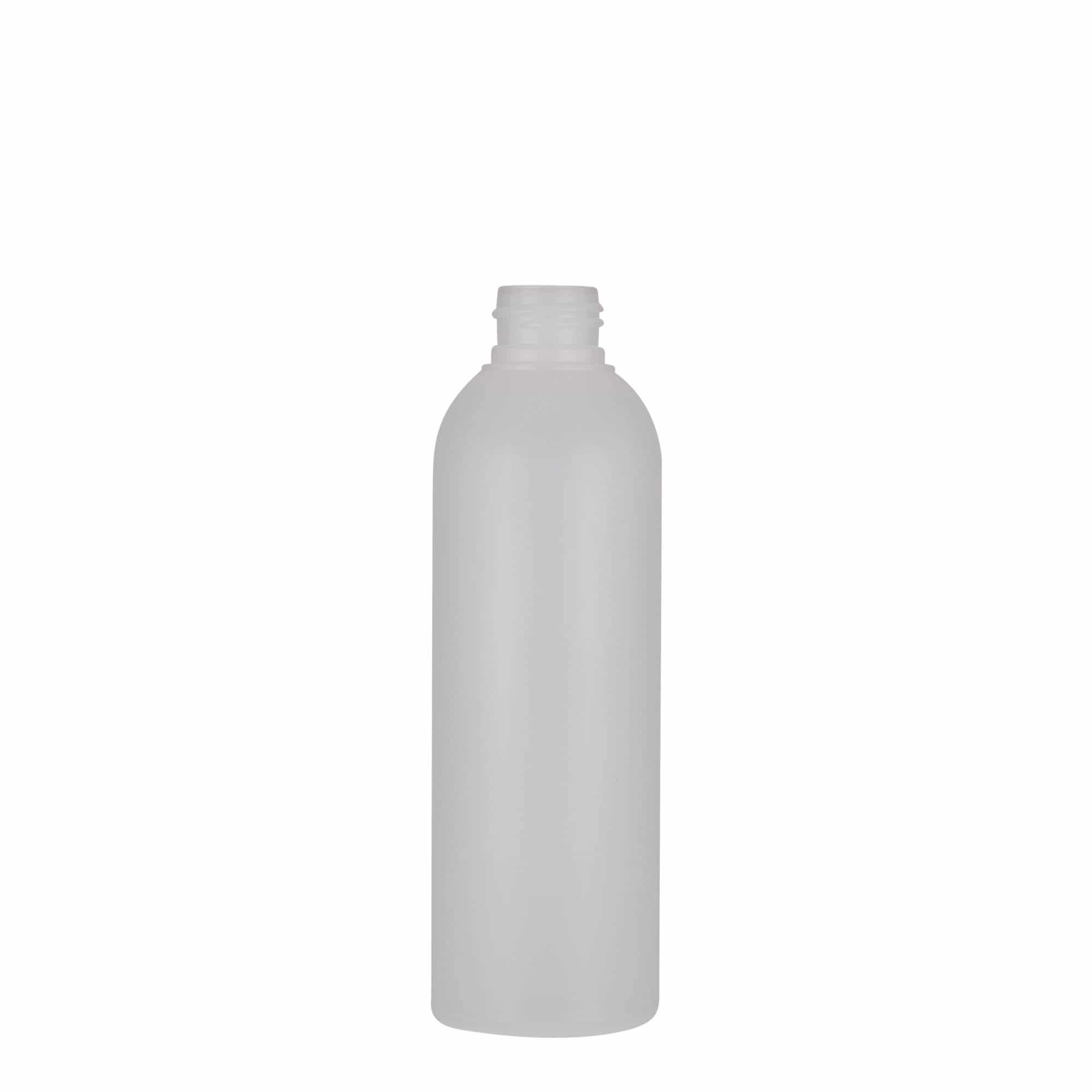 200 ml plastová fľaša „Tuffy“, HDPE, prírodná farba, hrdlo: GPI 24/410 200 ml plastová fľaša „Tuffy“, HDPE, prírodná farba, hrdlo: GPI 24/410