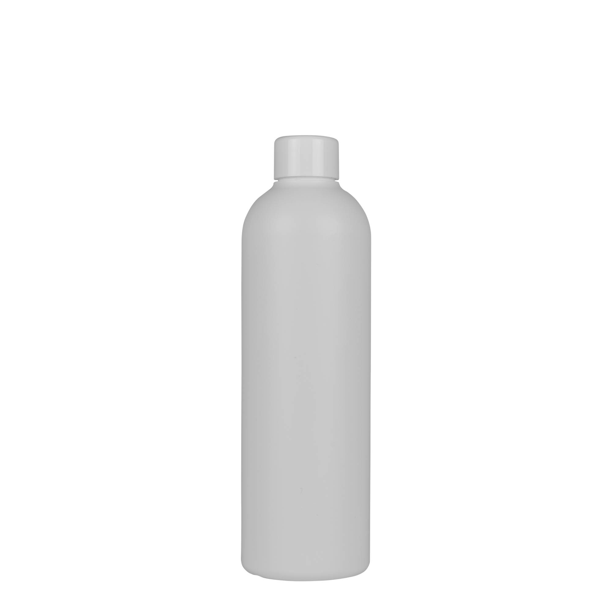 300 ml plastová fľaša 'Tuffy', HDPE, biela, hrdlo: 24/410