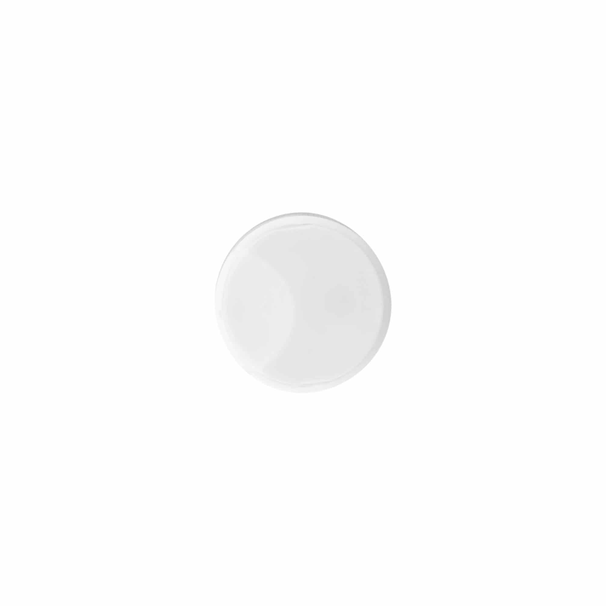 Skrutkovací uzáver Disc Top, PP plast, biela farba, pre hrdlo: 24/410