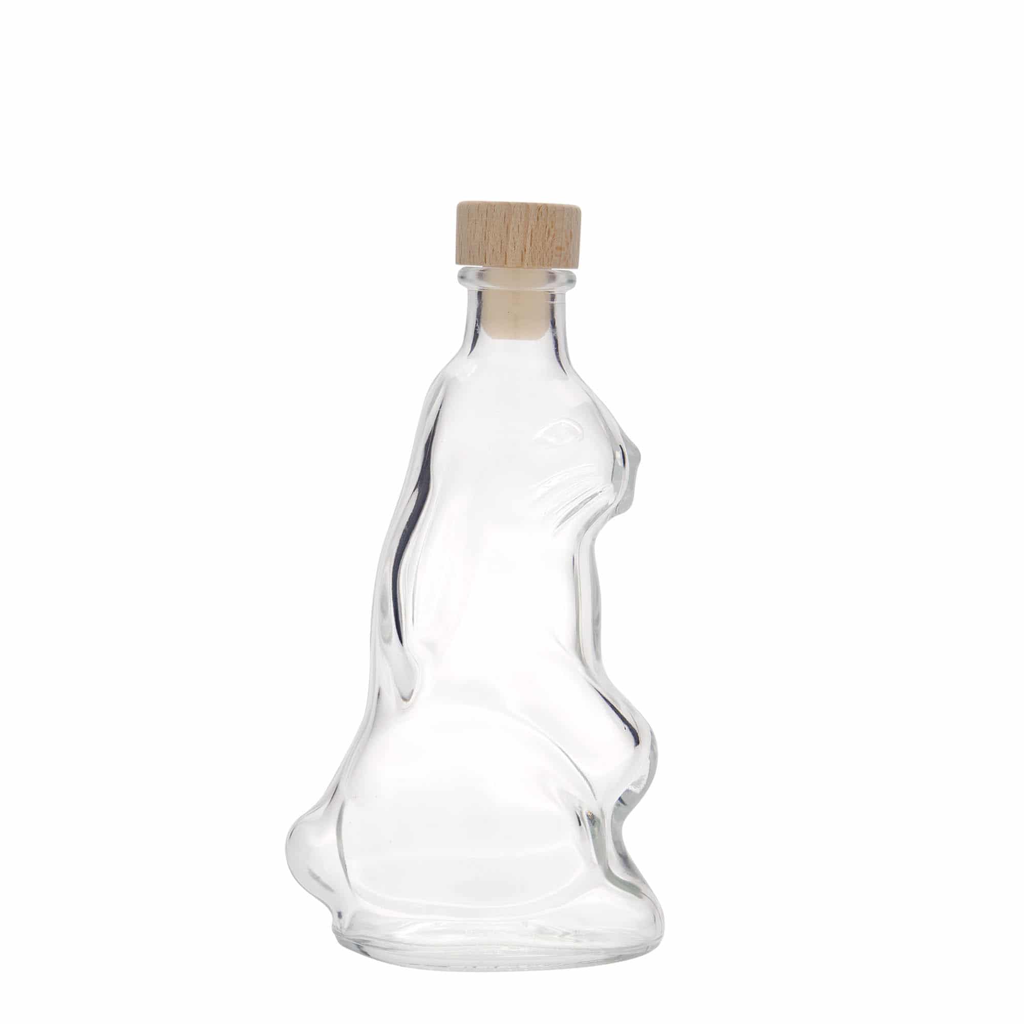 200 ml sklená fľaša „Zajac“, hrdlo: korok