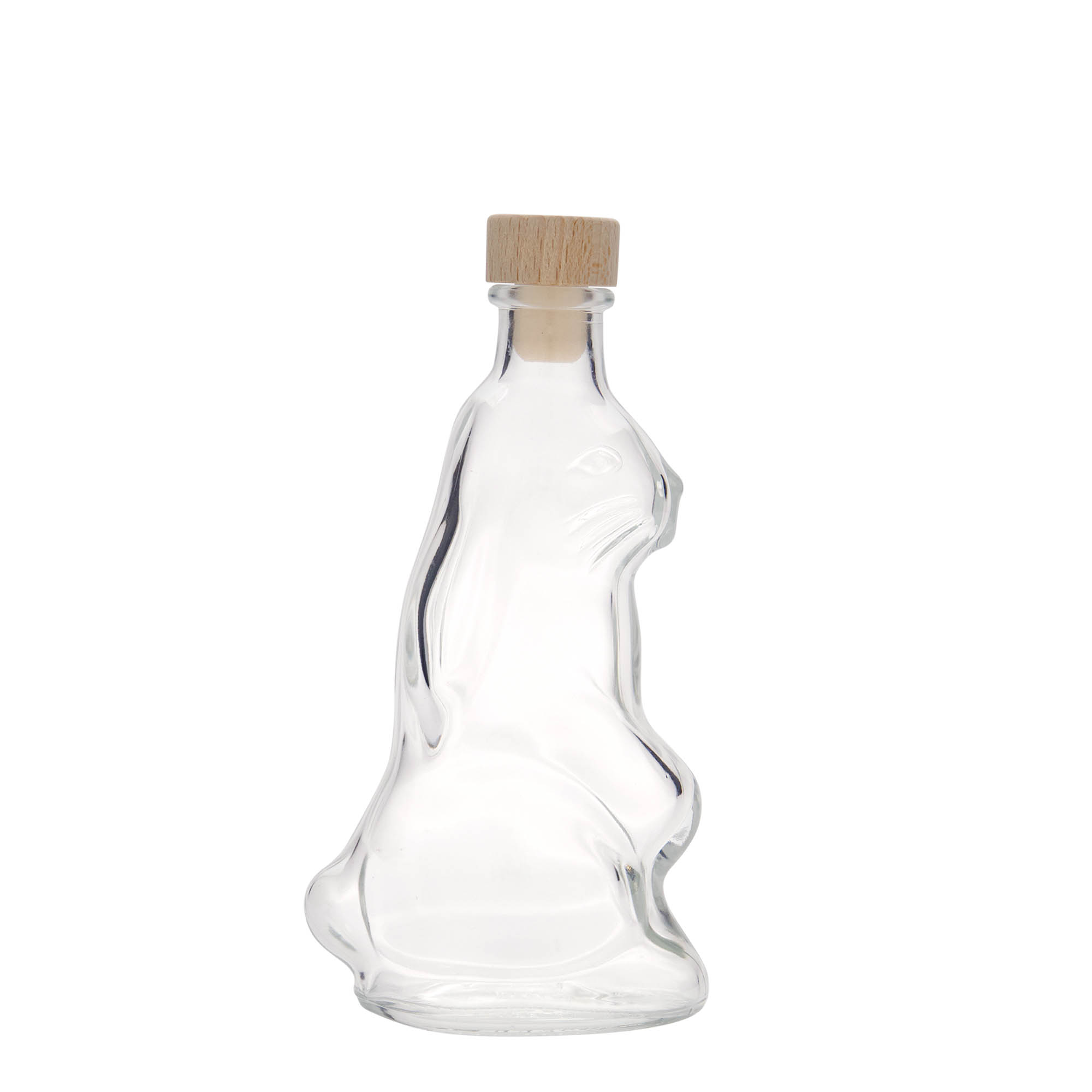 200 ml sklenená fľaša 'Zajac', hrdlo: korok