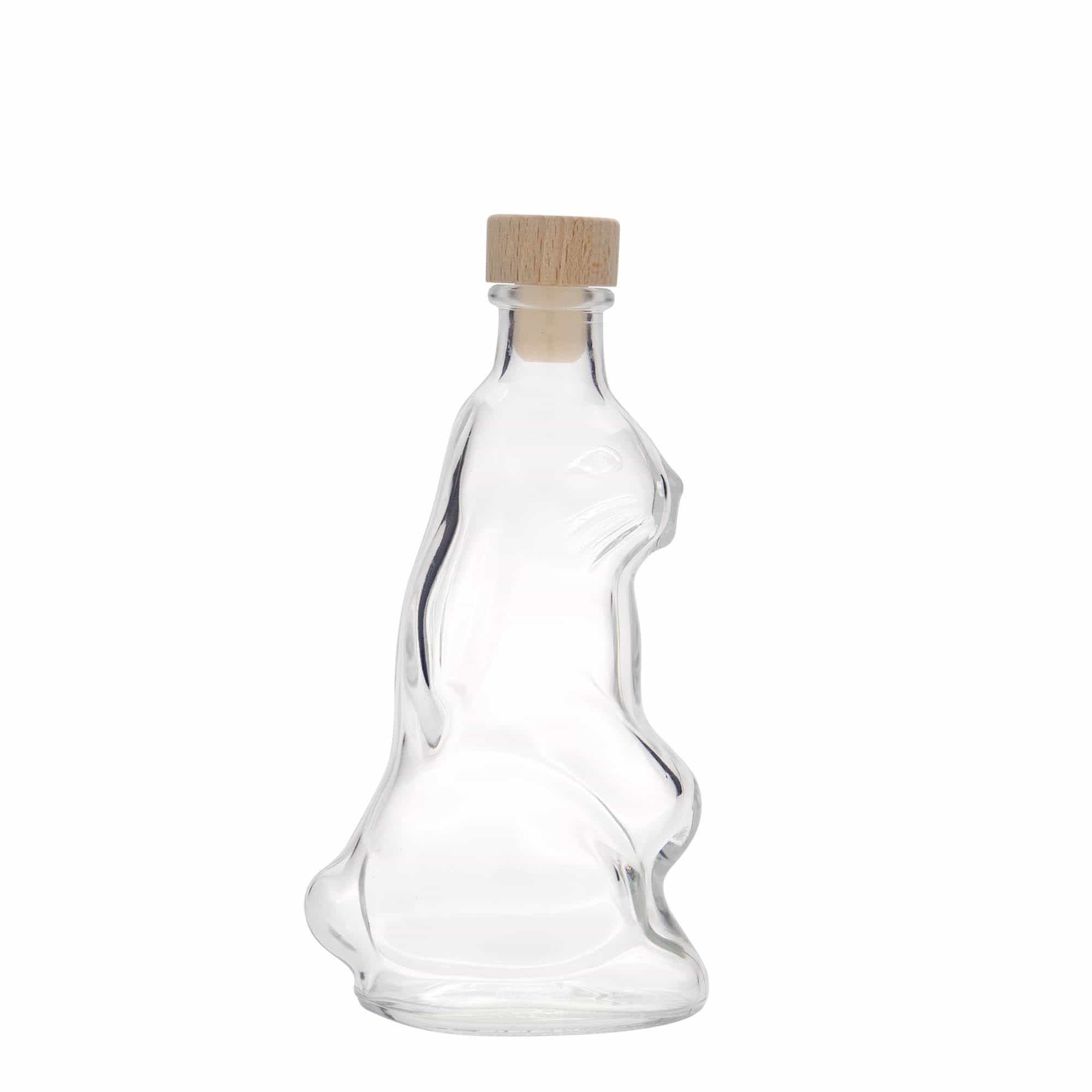 200 ml sklenená fľaša 'Zajac', hrdlo: korok