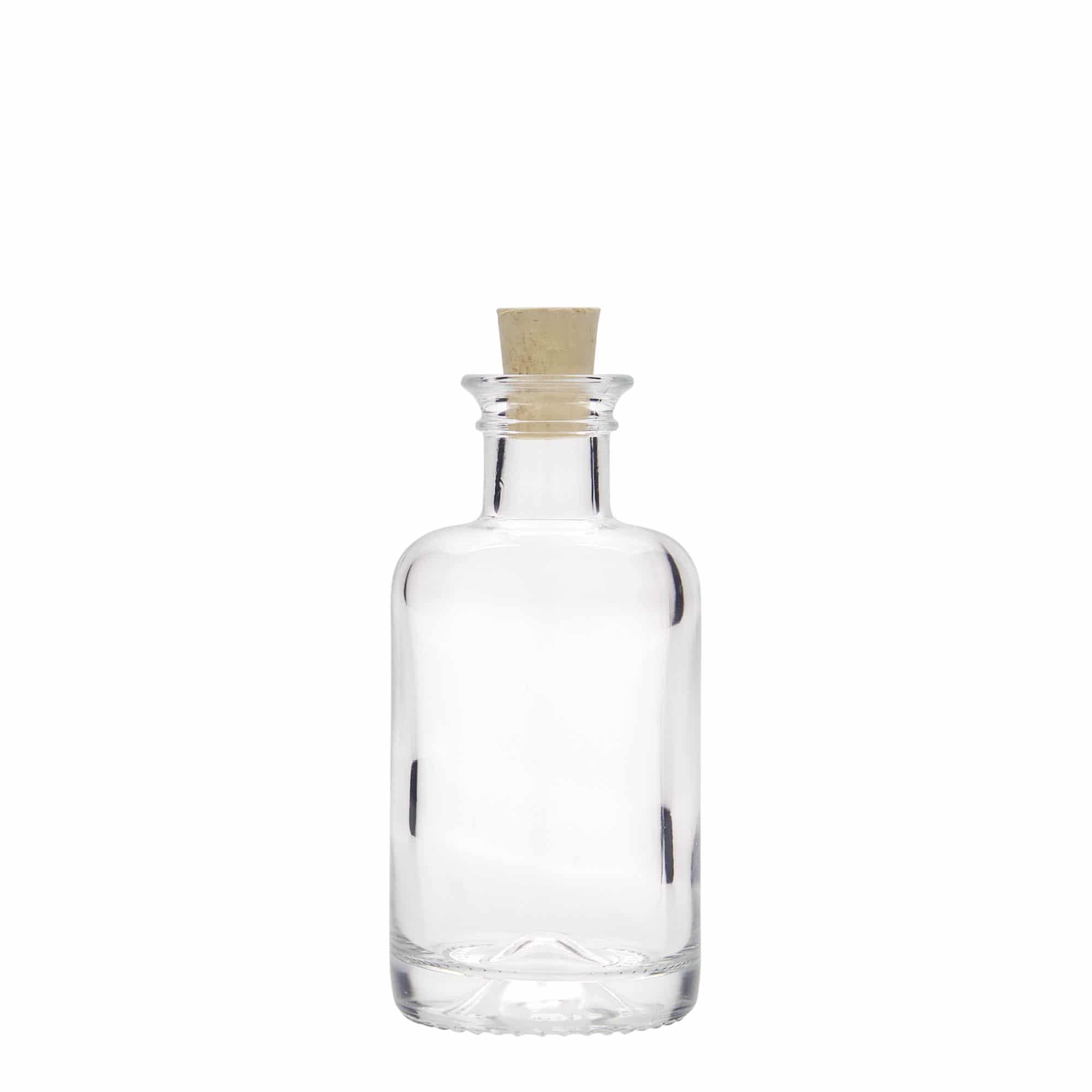 100 ml lekárnická sklenená fľaša, hrdlo: korok