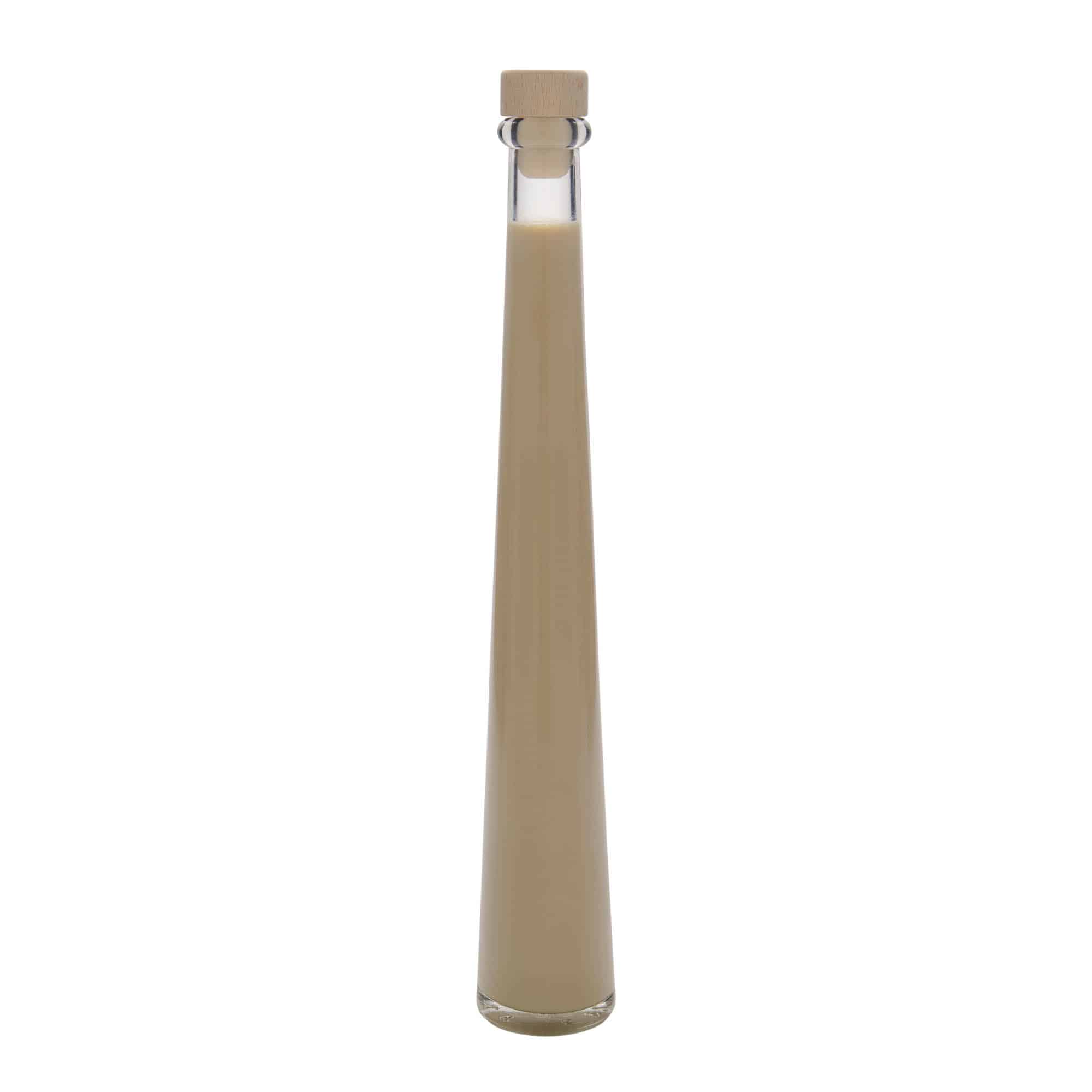 200 ml sklená fľaša „Dama Rondo“, hrdlo: korok