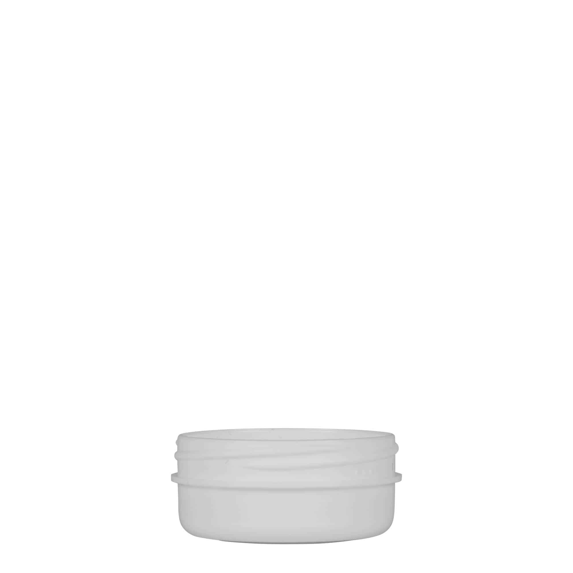 12 ml plastová dóza 'White Line', PP, biela, hrdlo: skrutkovací uzáver