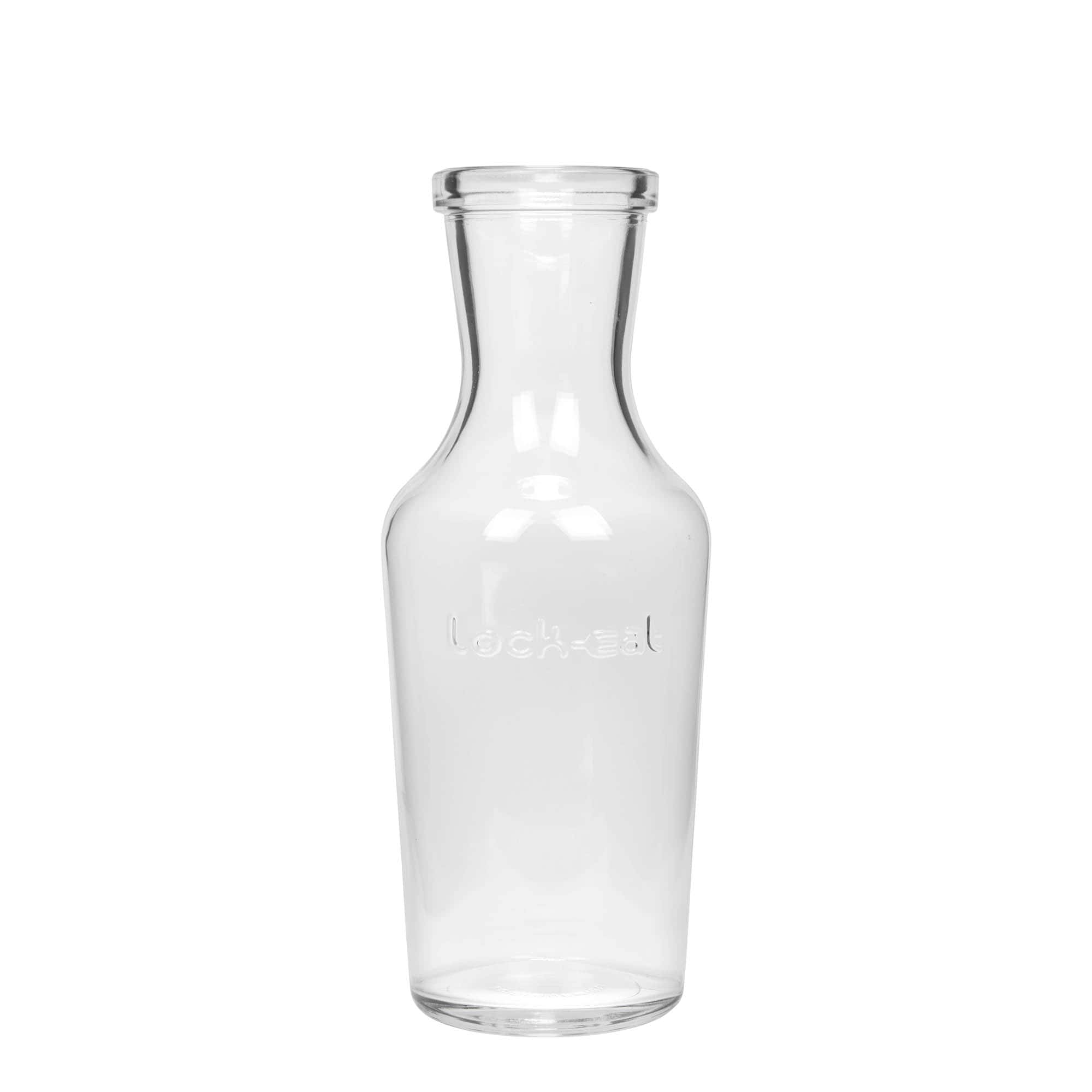 1 000 ml sklenená karafa 'Lock-Eat', hrdlo: uzáver so záväzkom z drôtu