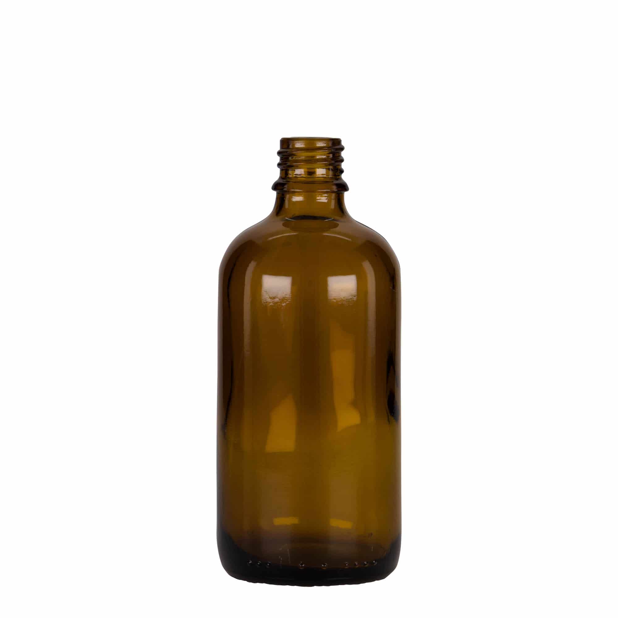 100 ml liekovka s pipetou, sklená, hnedo-čierna farba, hrdlo: DIN 18