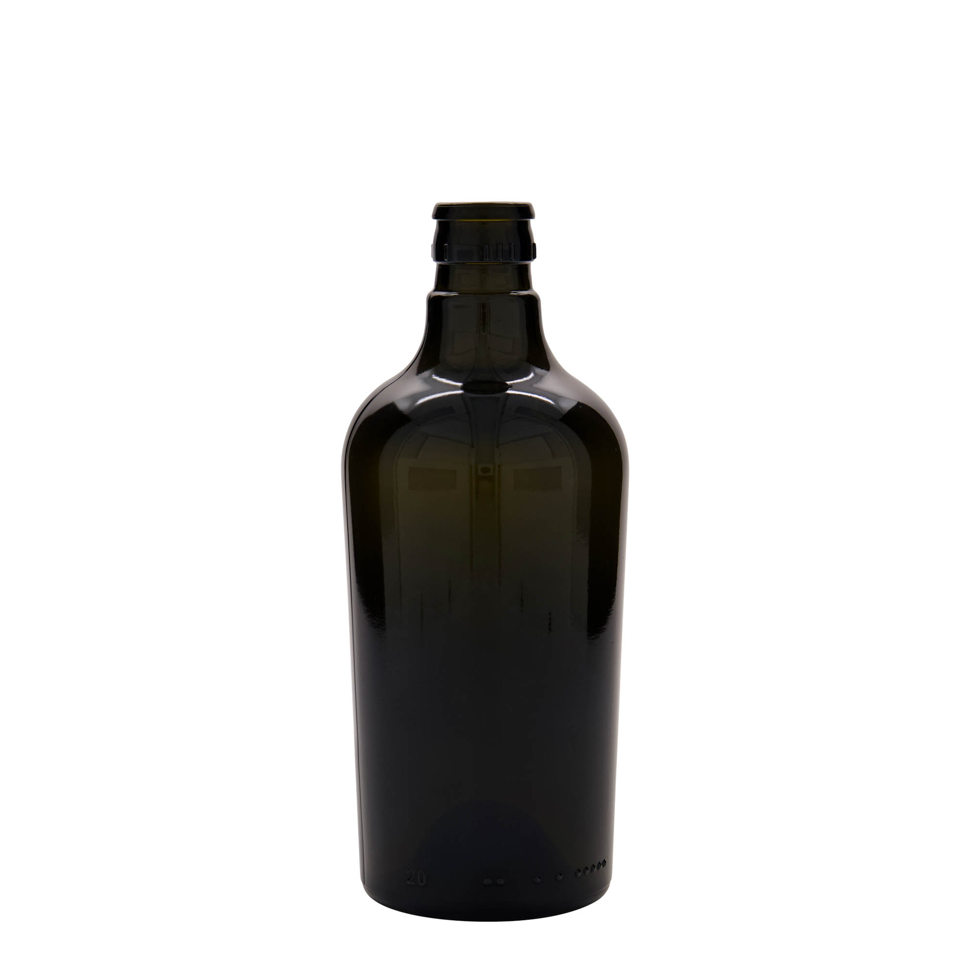 500 ml fľaša na ocot/olej 'Oleum', sklo, antikzelená, hrdlo: DOP 500 ml fľaša na ocot/olej 'Oleum', sklo, antikzelená, hrdlo: DOP