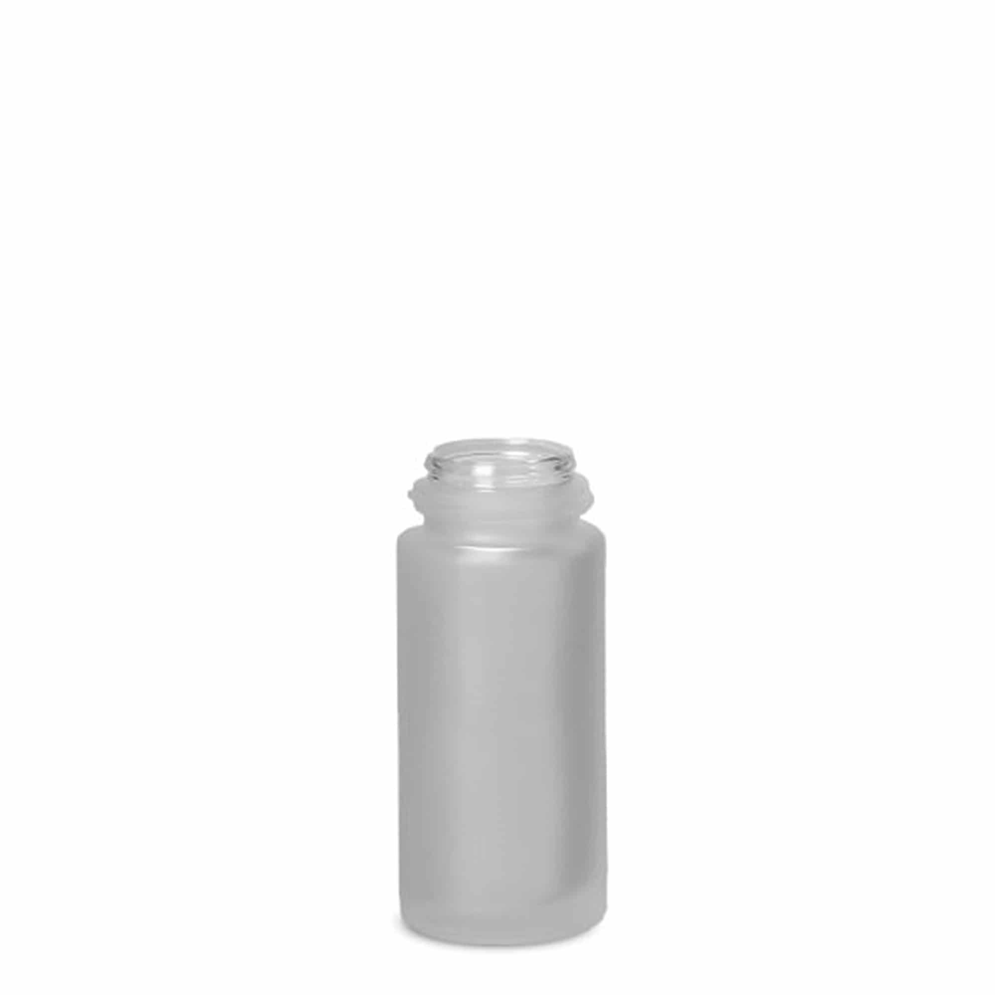 50 ml roll-on fľaša, sklo, matná, hrdlo: závitové uzáver