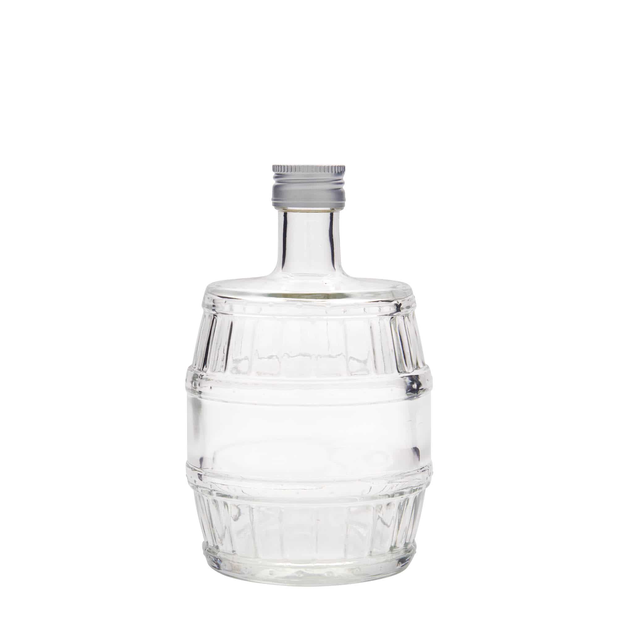 500 ml sklená fľaša „Sud“, hrdlo: PP 28