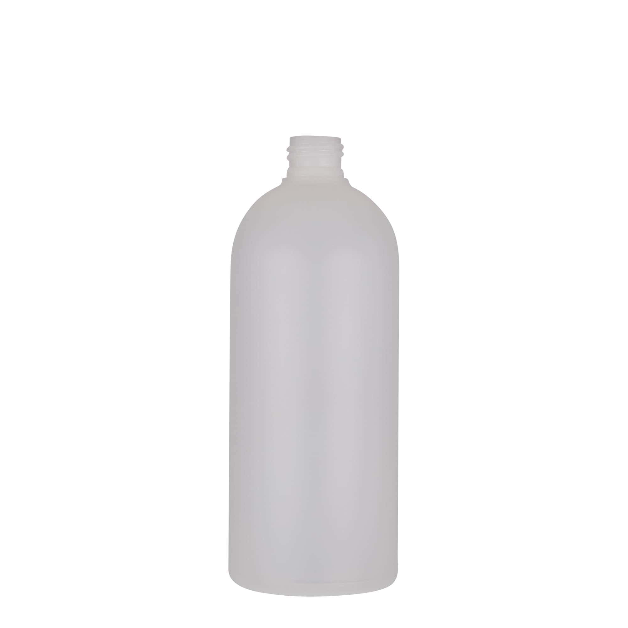 500 ml plastová fľaša „Tuffy“, HDPE, prírodná farba, hrdlo: GPI 24/410 500 ml plastová fľaša „Tuffy“, HDPE, prírodná farba, hrdlo: GPI 24/410