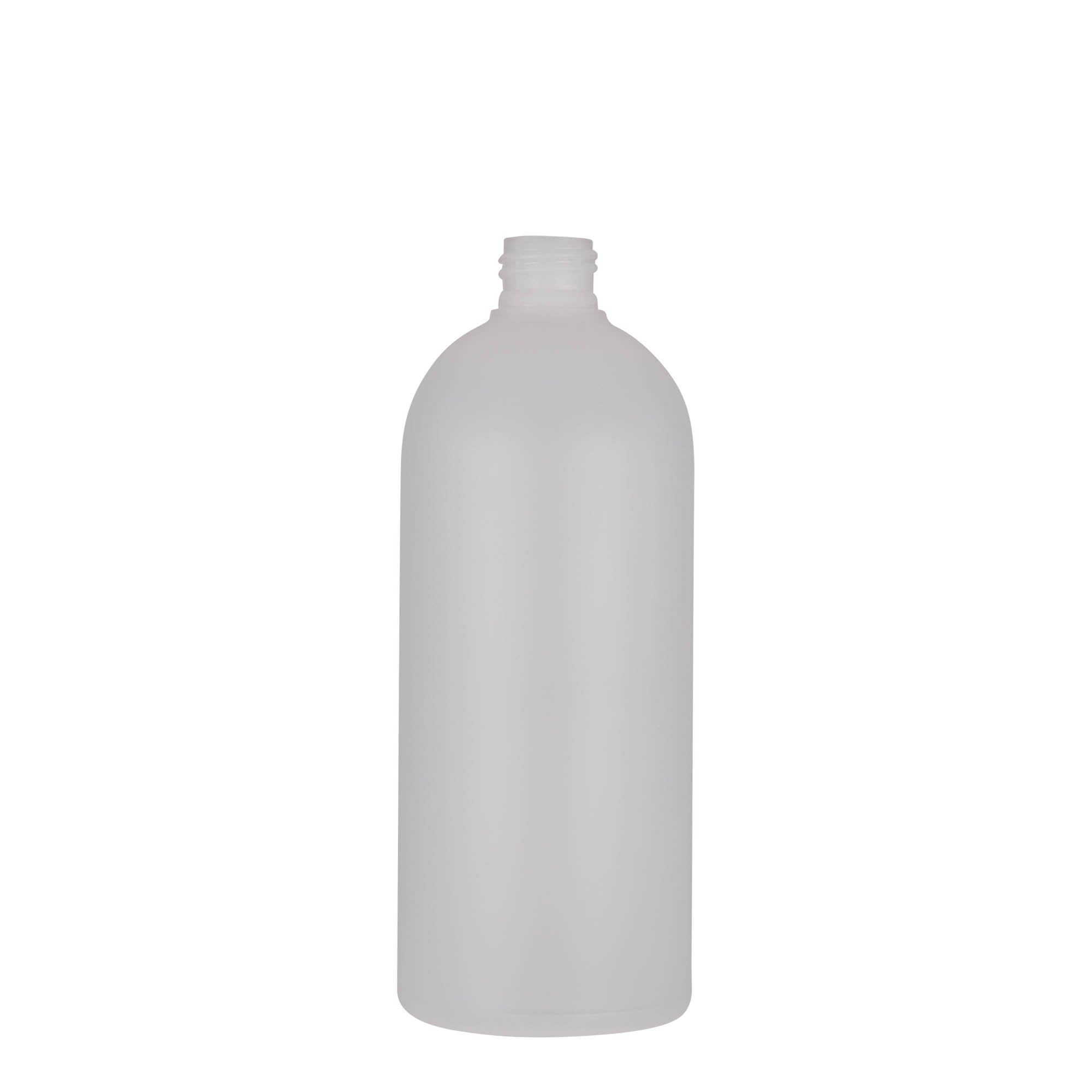 500 ml plastová fľaša 'Tuffy', HDPE, prírodná farba, hrdlo: 24/410