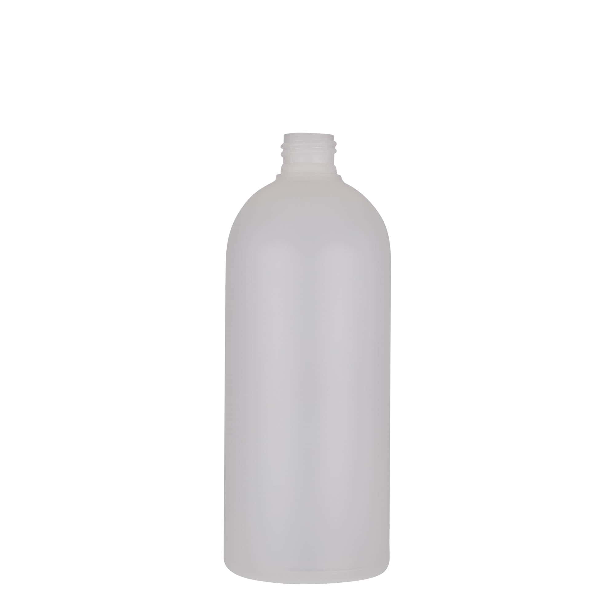 500 ml plastová fľaša 'Tuffy', HDPE, prírodná farba, hrdlo: 24/410