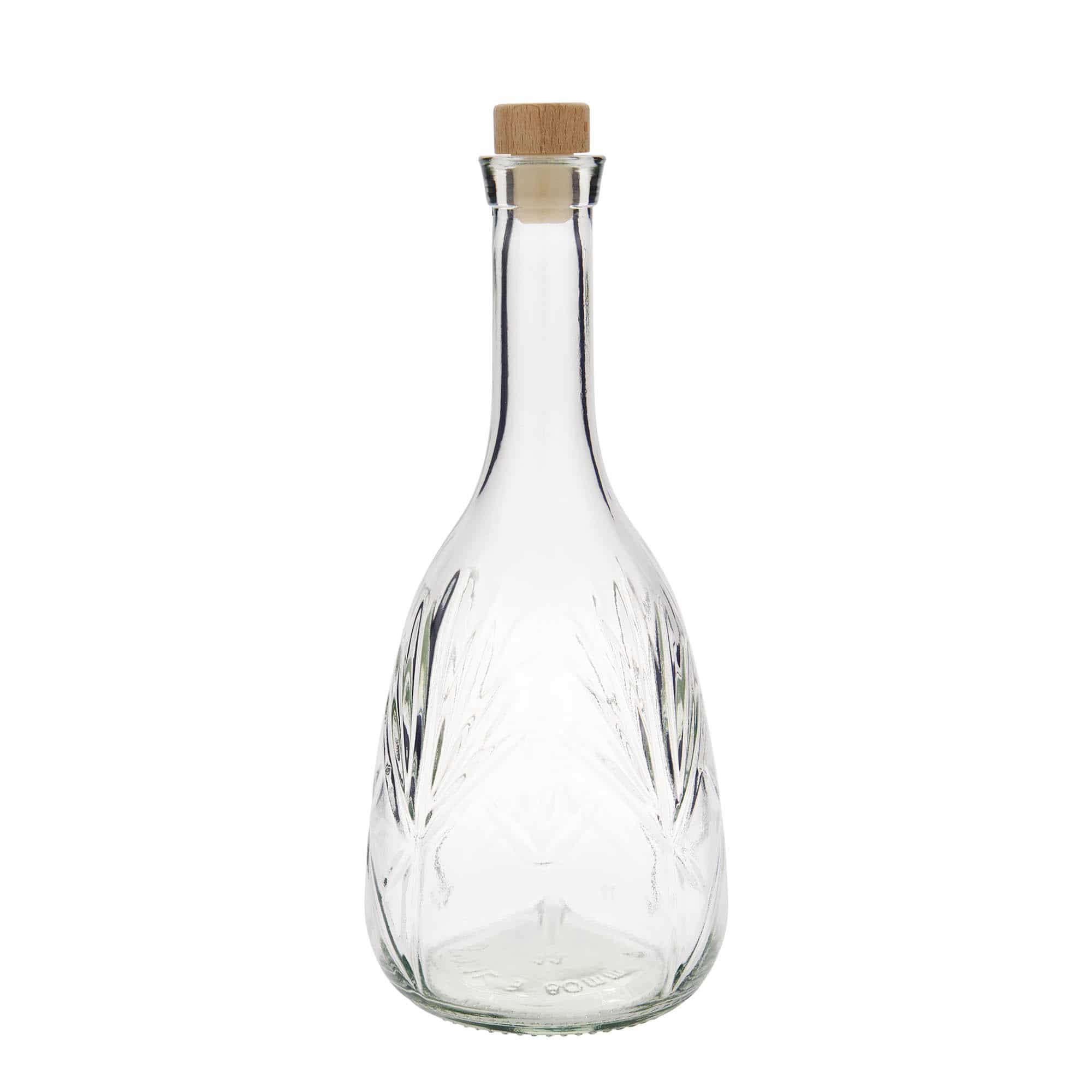 1 000 ml sklená fľaša „Reliefa“, hrdlo: korok