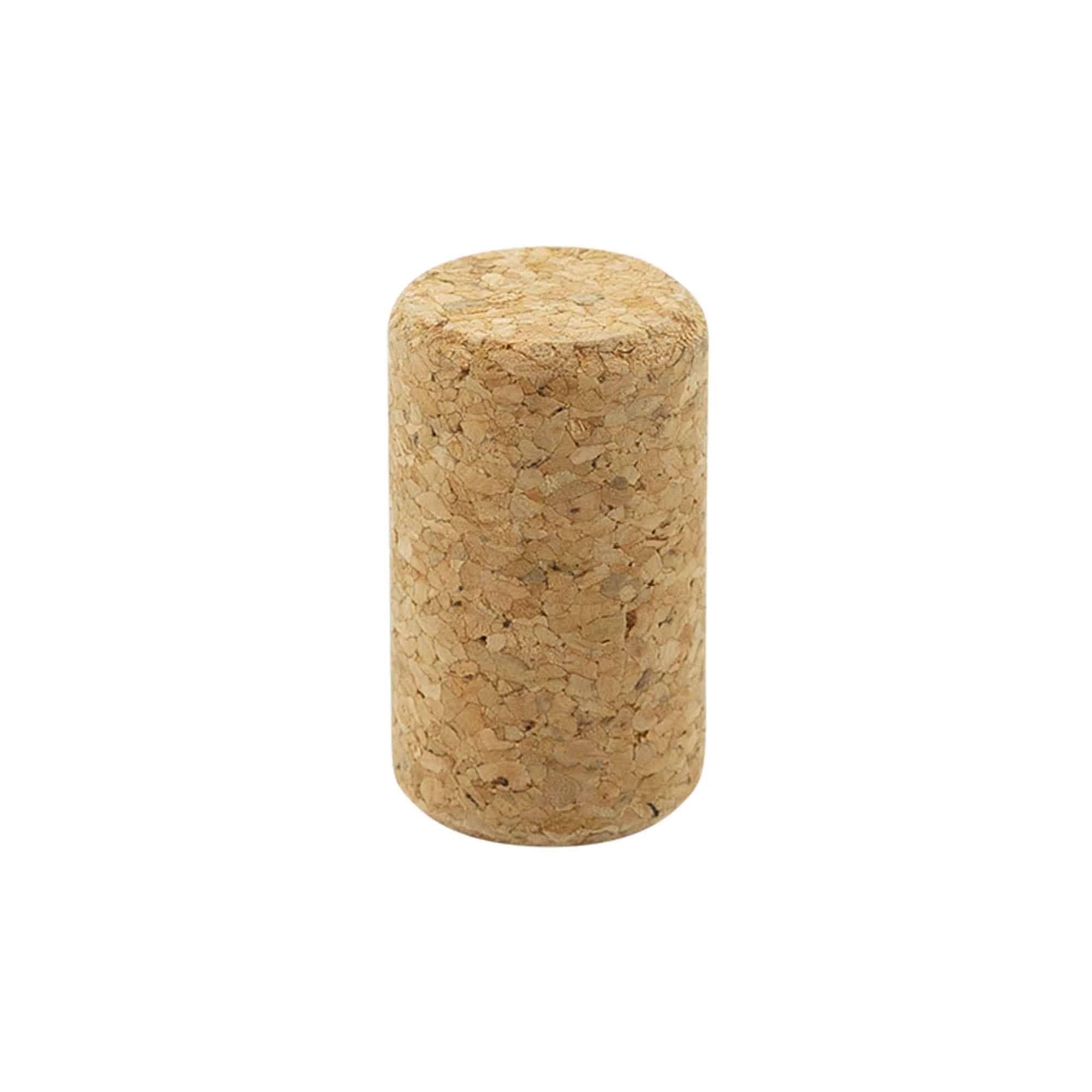 Zátky na víno 22,5 mm, prírodný korok, béžová farba, pre hrdlo: korok