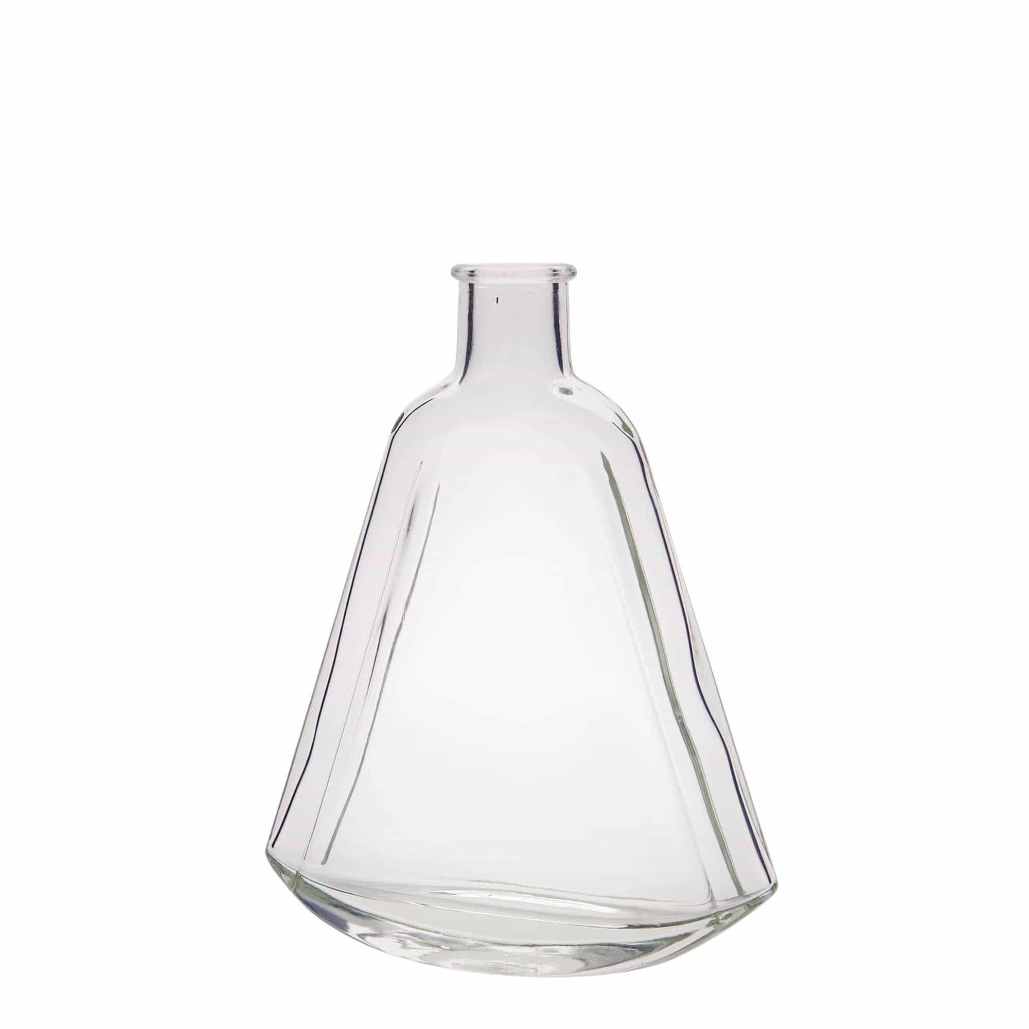 200 ml sklená fľaša „Maurizio“, oválna, hrdlo: korok