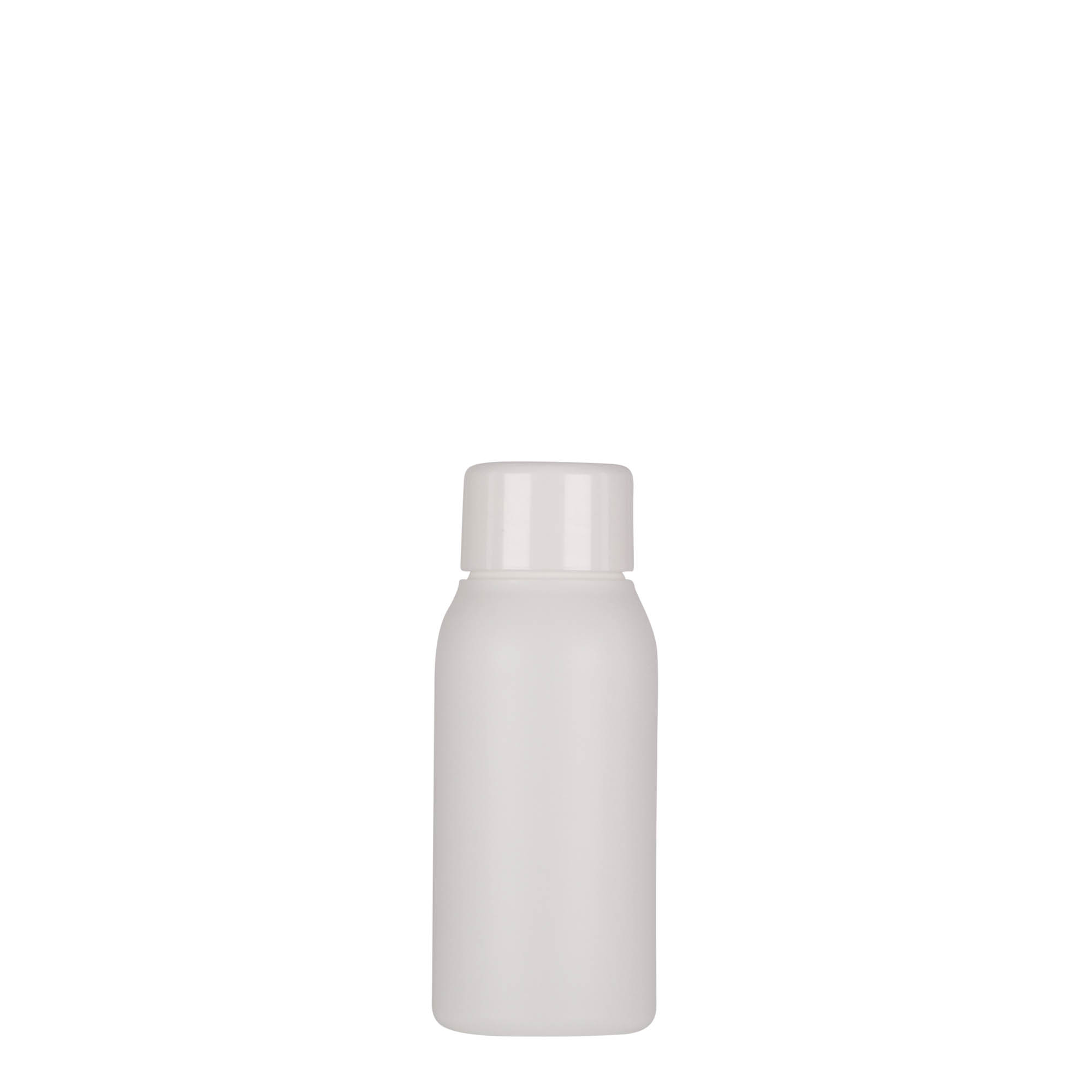 50 ml plastová fľaša 'Tuffy', HDPE, biela, hrdlo: 24/410