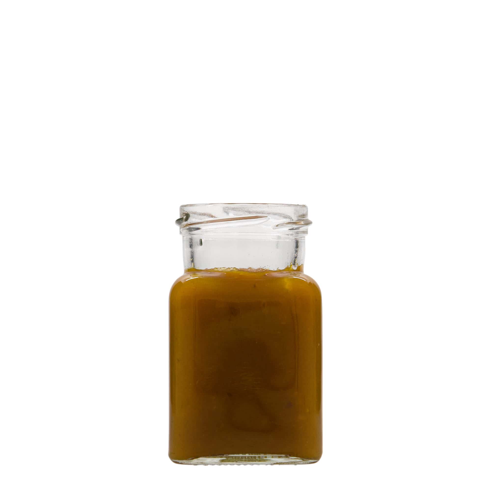 150 ml štvorcová fľaša, hrdlo: Twist-Off (TO 53)