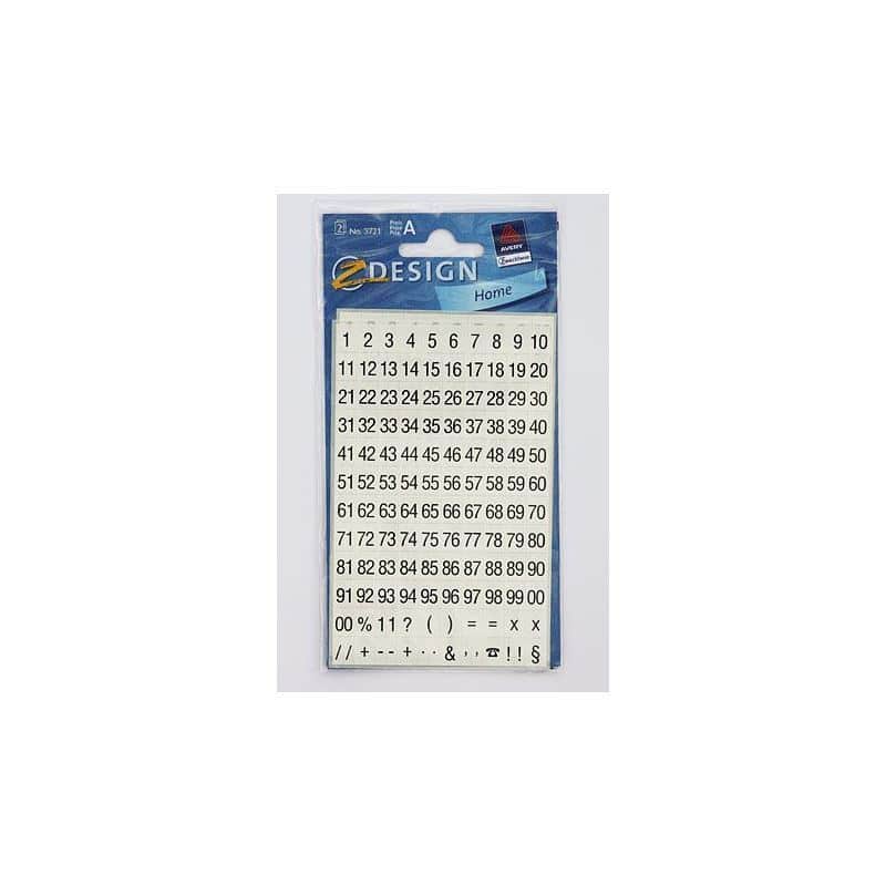 Zweckform nálepky „Číslice 1 – 99“, plast, čierna farba Zweckform nálepky „Číslice 1 – 99“, plast, čierna farba