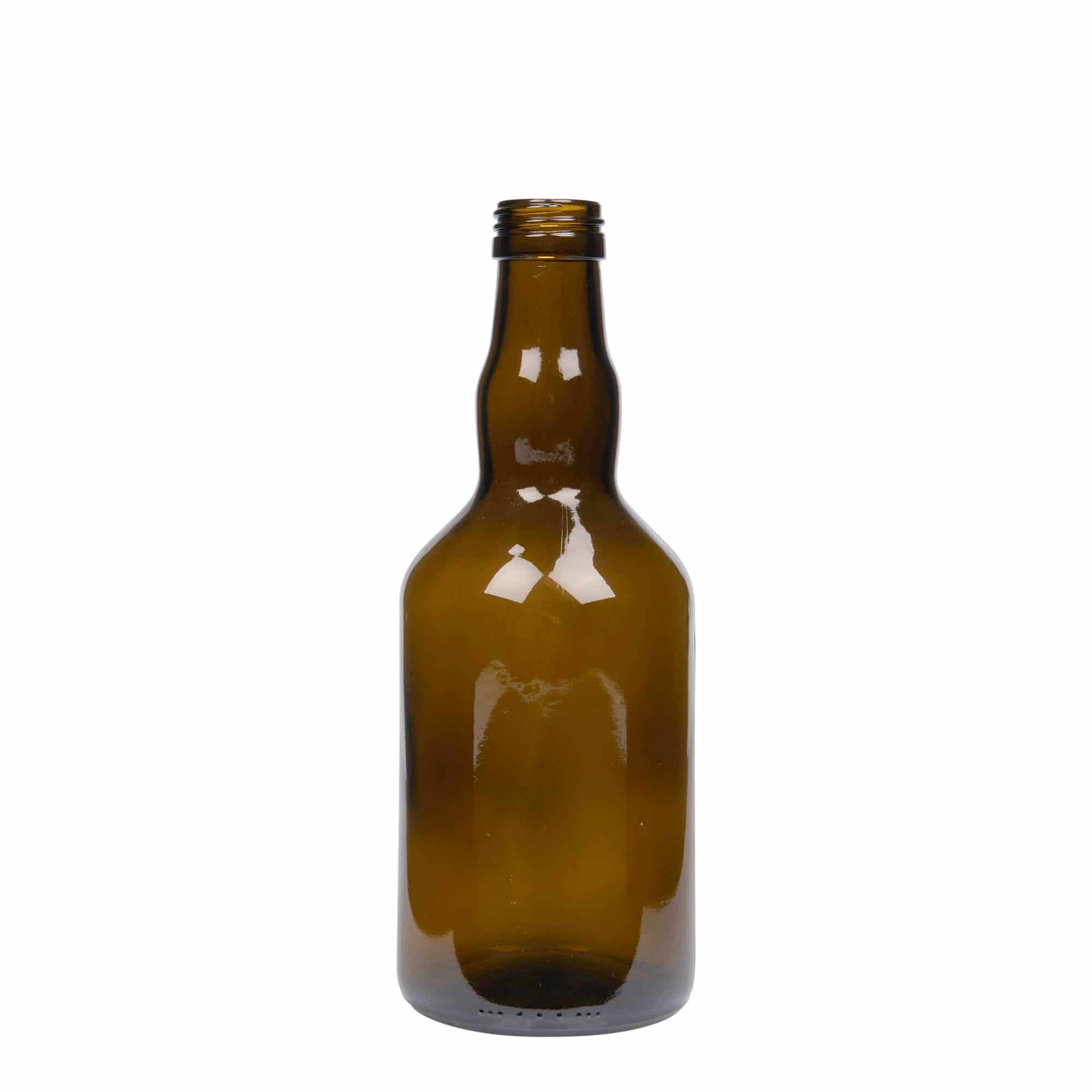 500 ml sklená fľaša „Olona“, antická zelená farba, hrdlo: PP 31,5 500 ml sklená fľaša „Olona“, antická zelená farba, hrdlo: PP 31,5