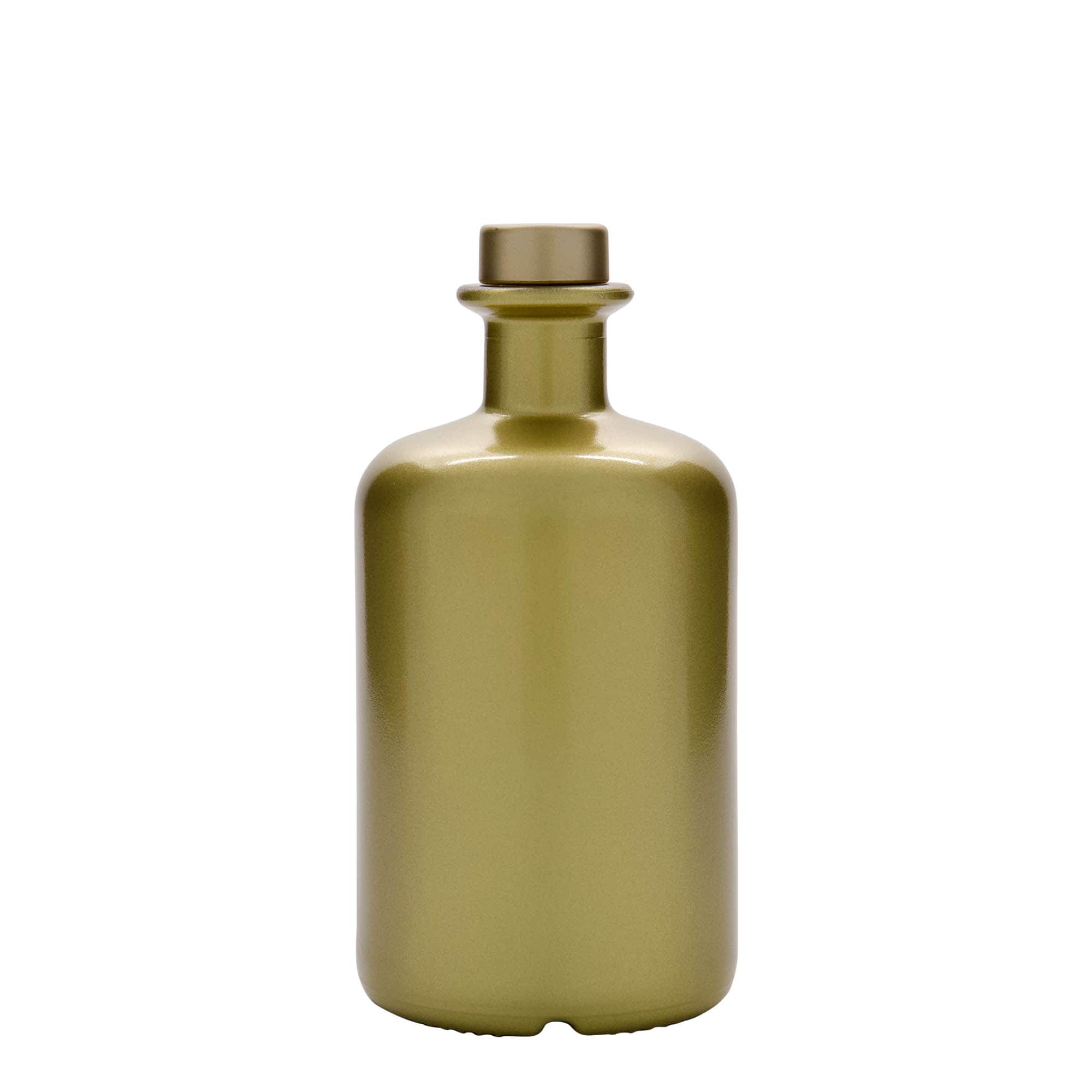 500 ml lekárnická sklenená fľaša, zlatá, hrdlo: korok 500 ml lekárnická sklenená fľaša, zlatá, hrdlo: korok