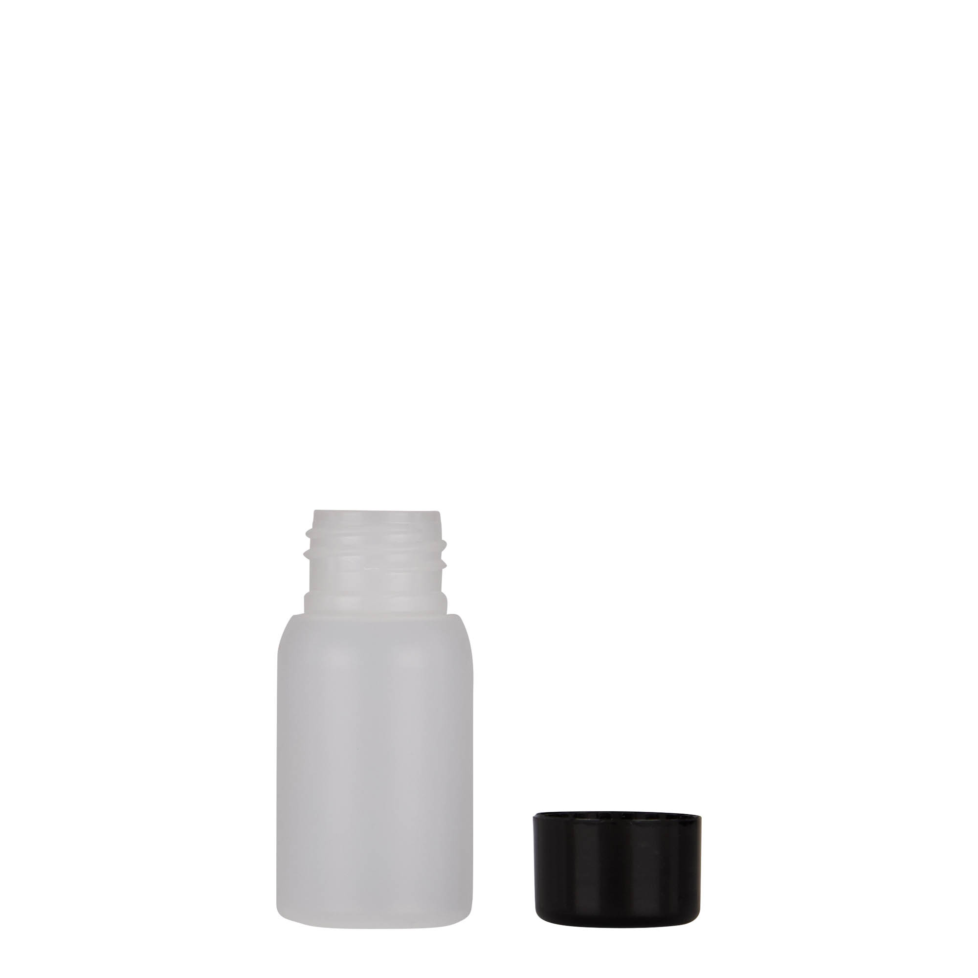 30 ml plastová fľaša 'Tuffy', HDPE, prírodná, hrdlo: 24/410