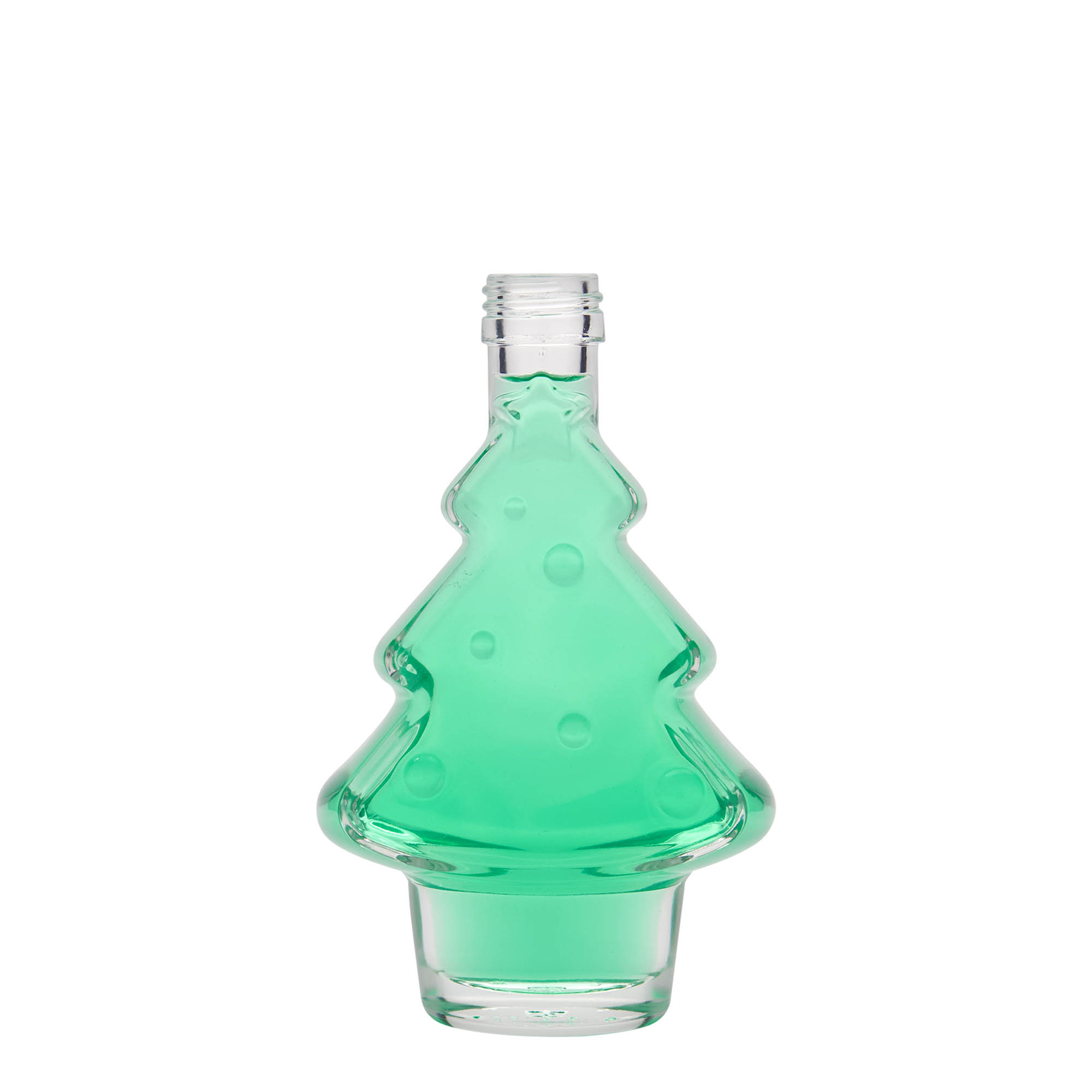 200 ml sklenená fľaša 'Tannenbaum', hrdlo: PP 28