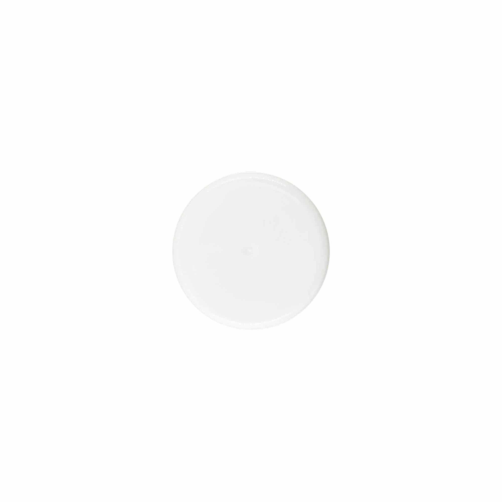 Skrutkovací uzáver, PP-plast, biely, pre hrdlo: 24/410