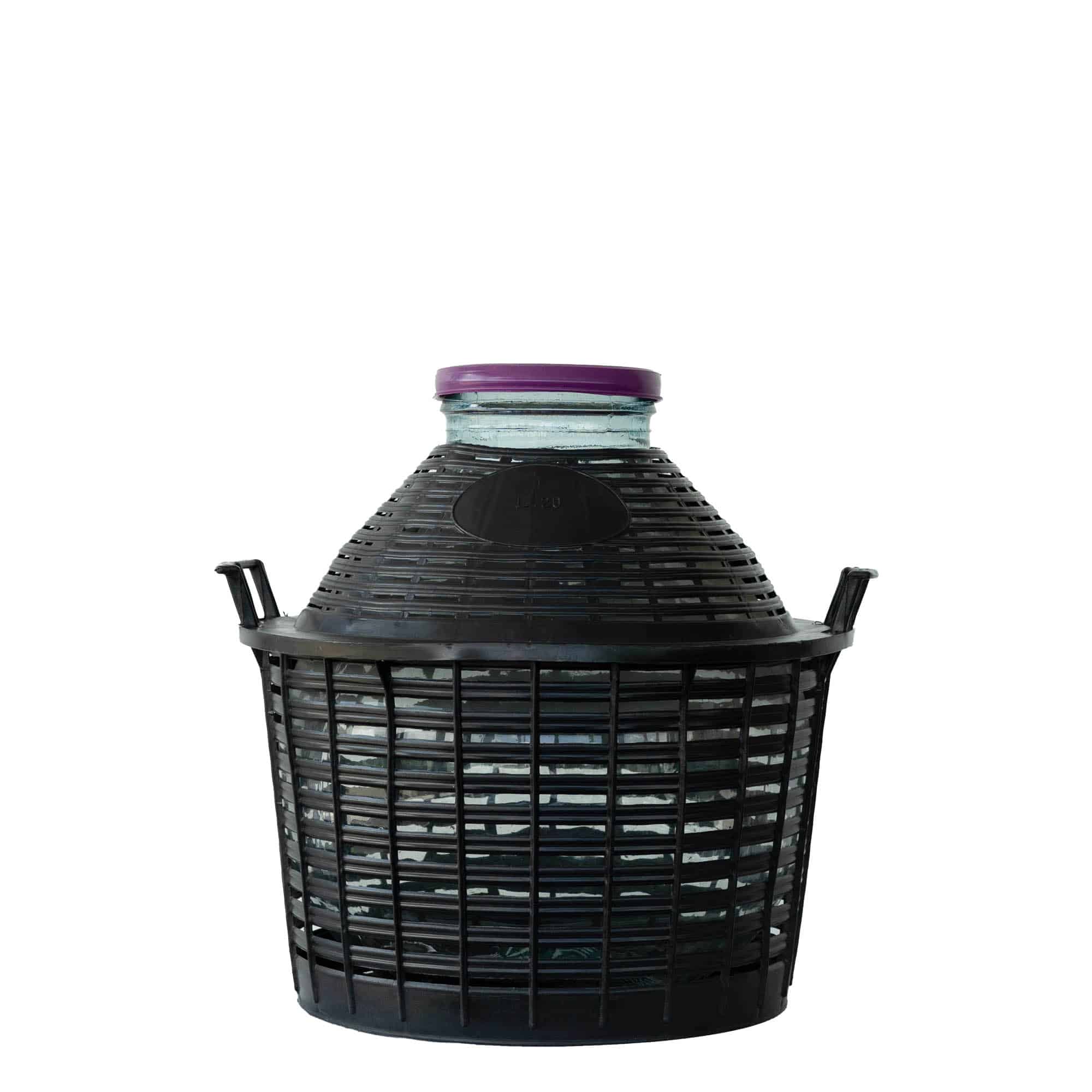 20 l demižón so širokým hrdlom, sklený, hrdlo: skrutkovací uzáver 20 l demižón so širokým hrdlom, sklený, hrdlo: skrutkovací uzáver