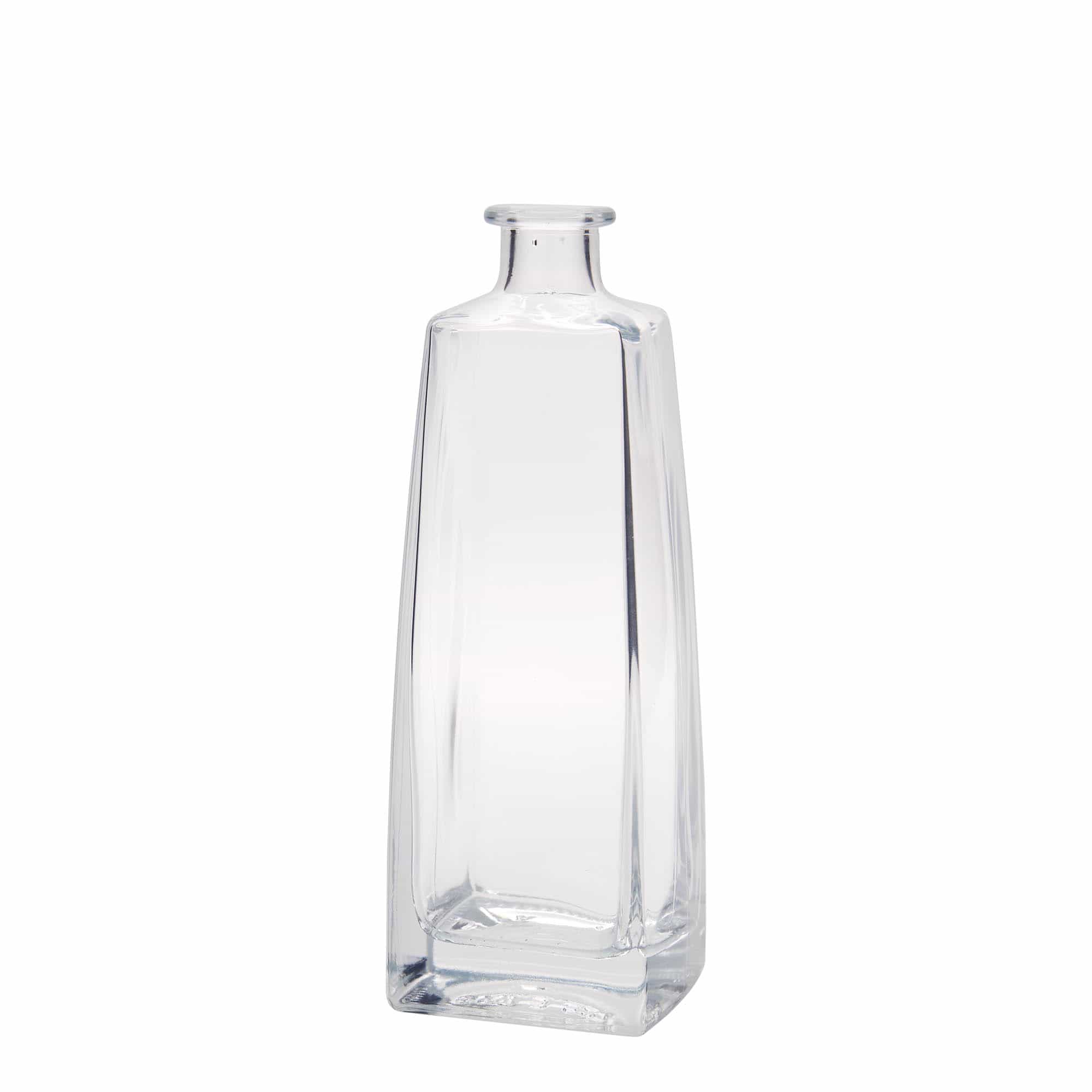 500 ml sklená fľaša „Timmy“, obdĺžniková, hrdlo: korok