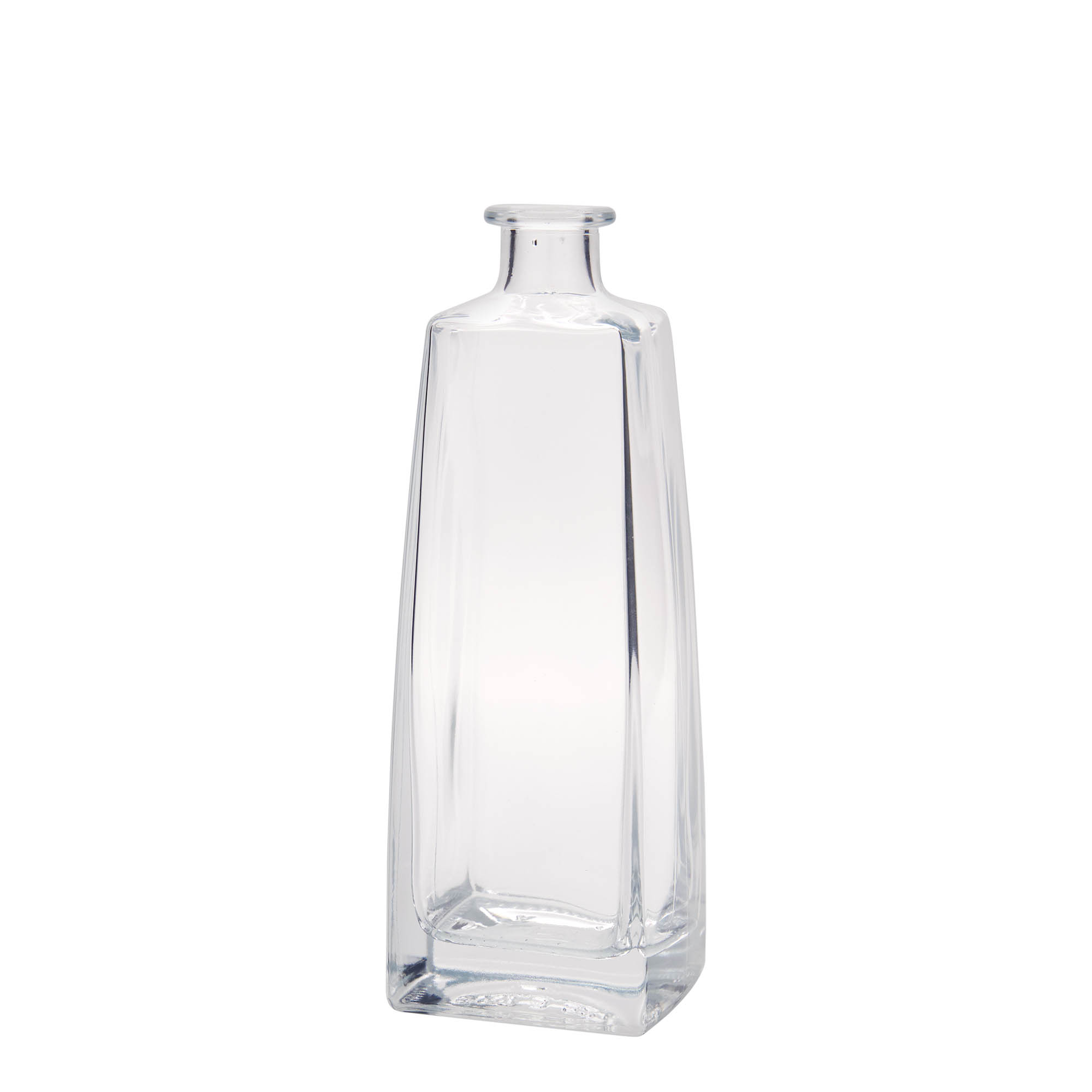 500 ml sklenená fľaša 'Timmy', obdĺžniková, hrdlo: korok