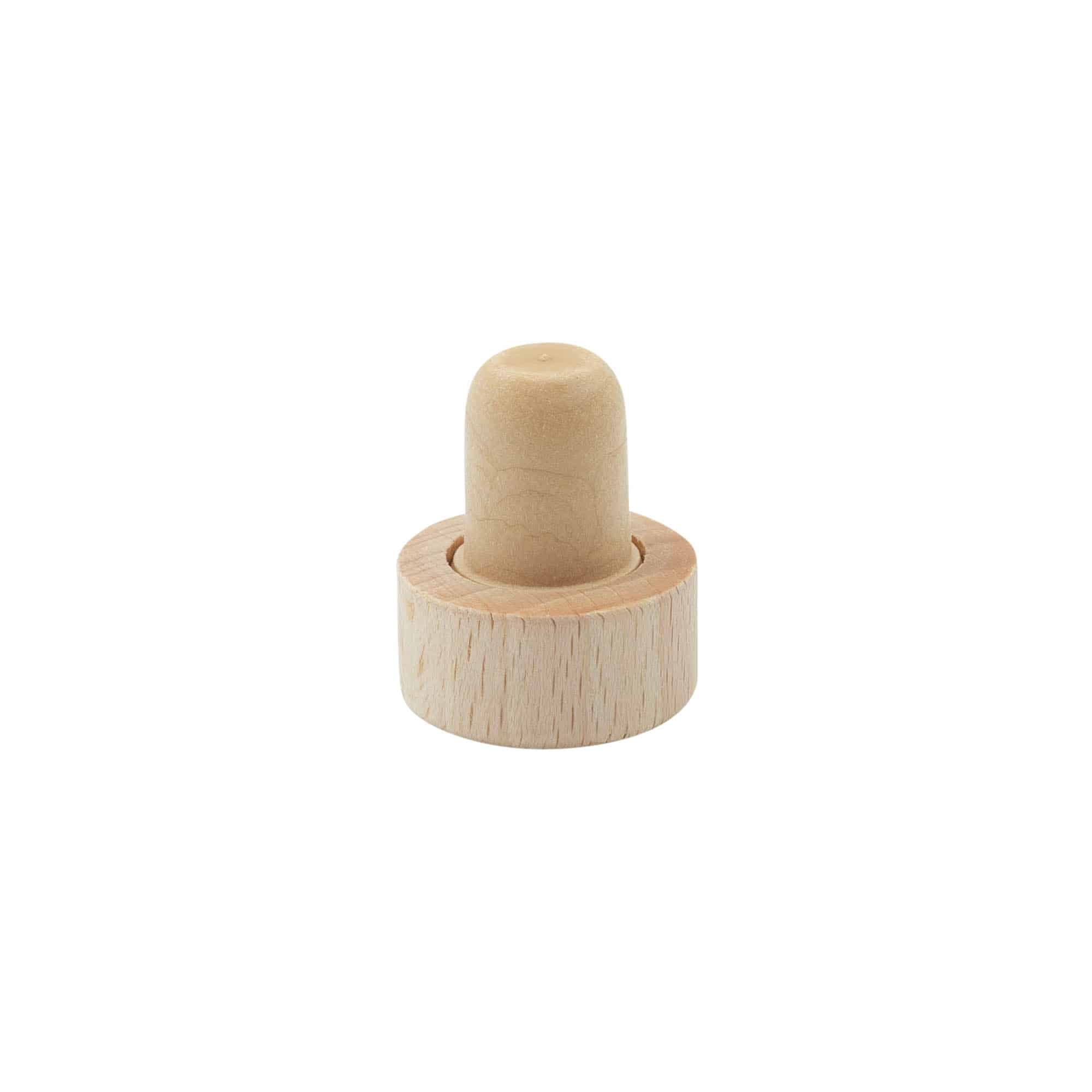 Zátky s hmatníkom 16 mm, plast-drevo, viacfarebné, pre hrdlo: korok Zátky s hmatníkom 16 mm, plast-drevo, viacfarebné, pre hrdlo: korok