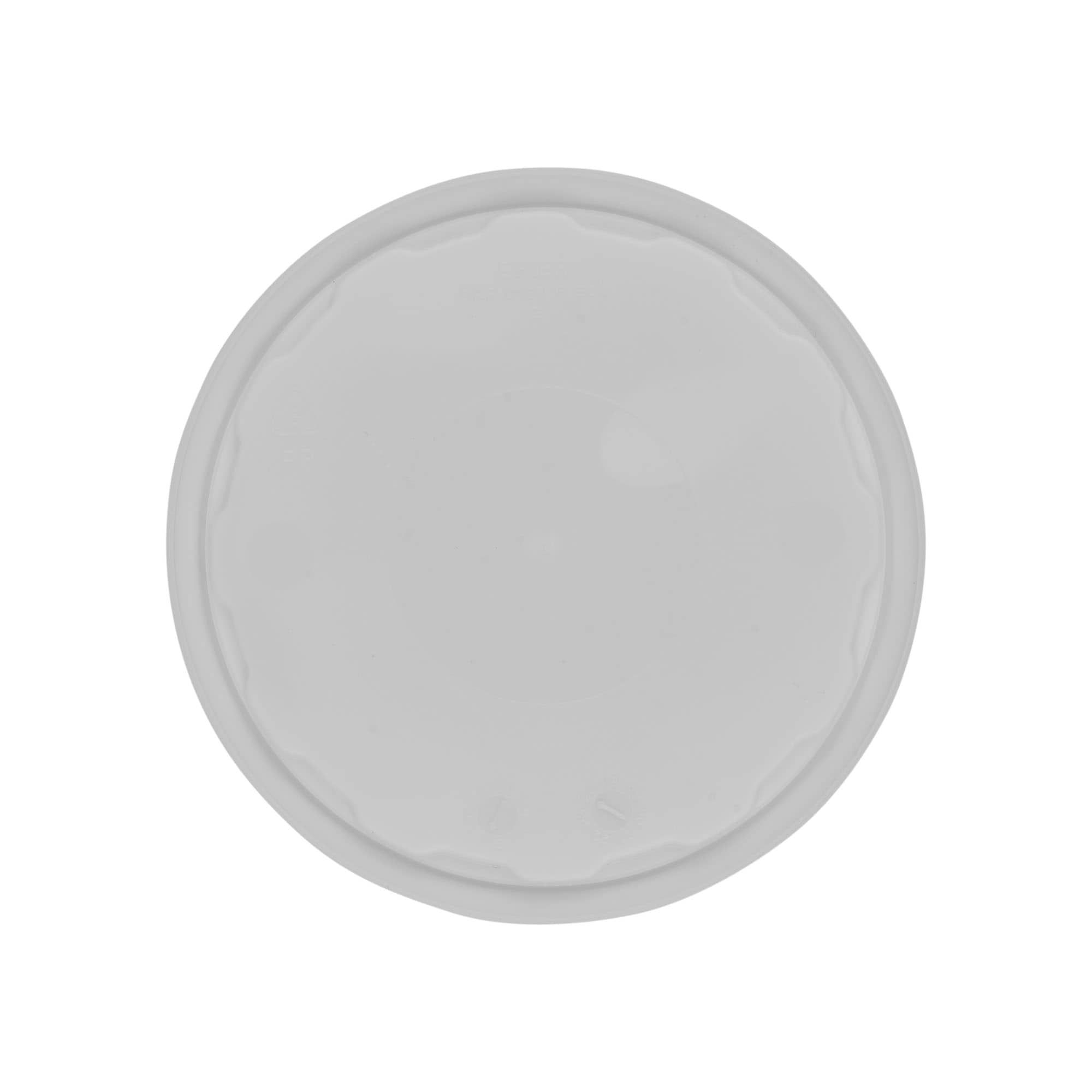 Veko pre 1 l vedierko, PP plast, biela farba